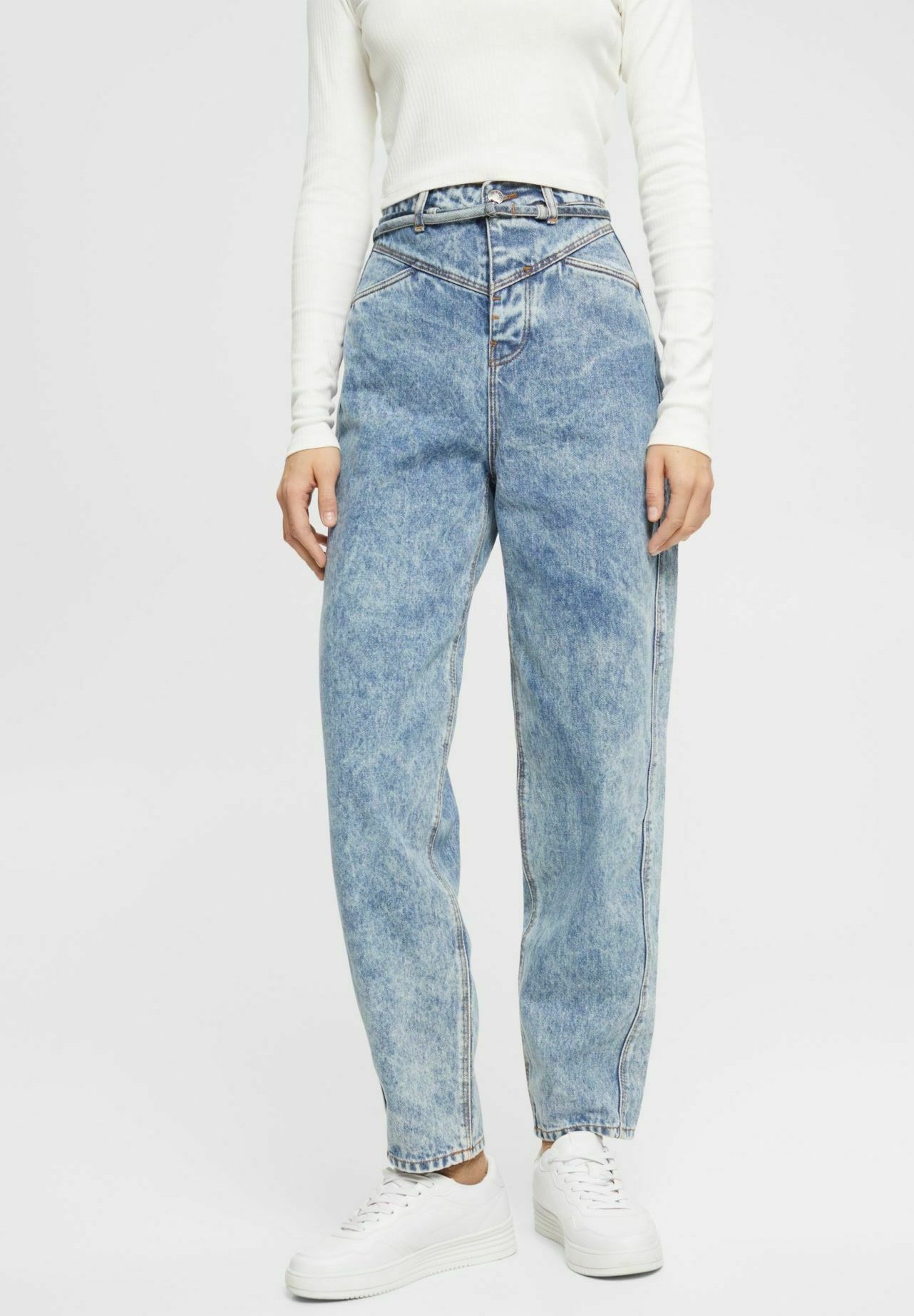 Esprit Relaxed fit jeans - blue dark washed/dark blue