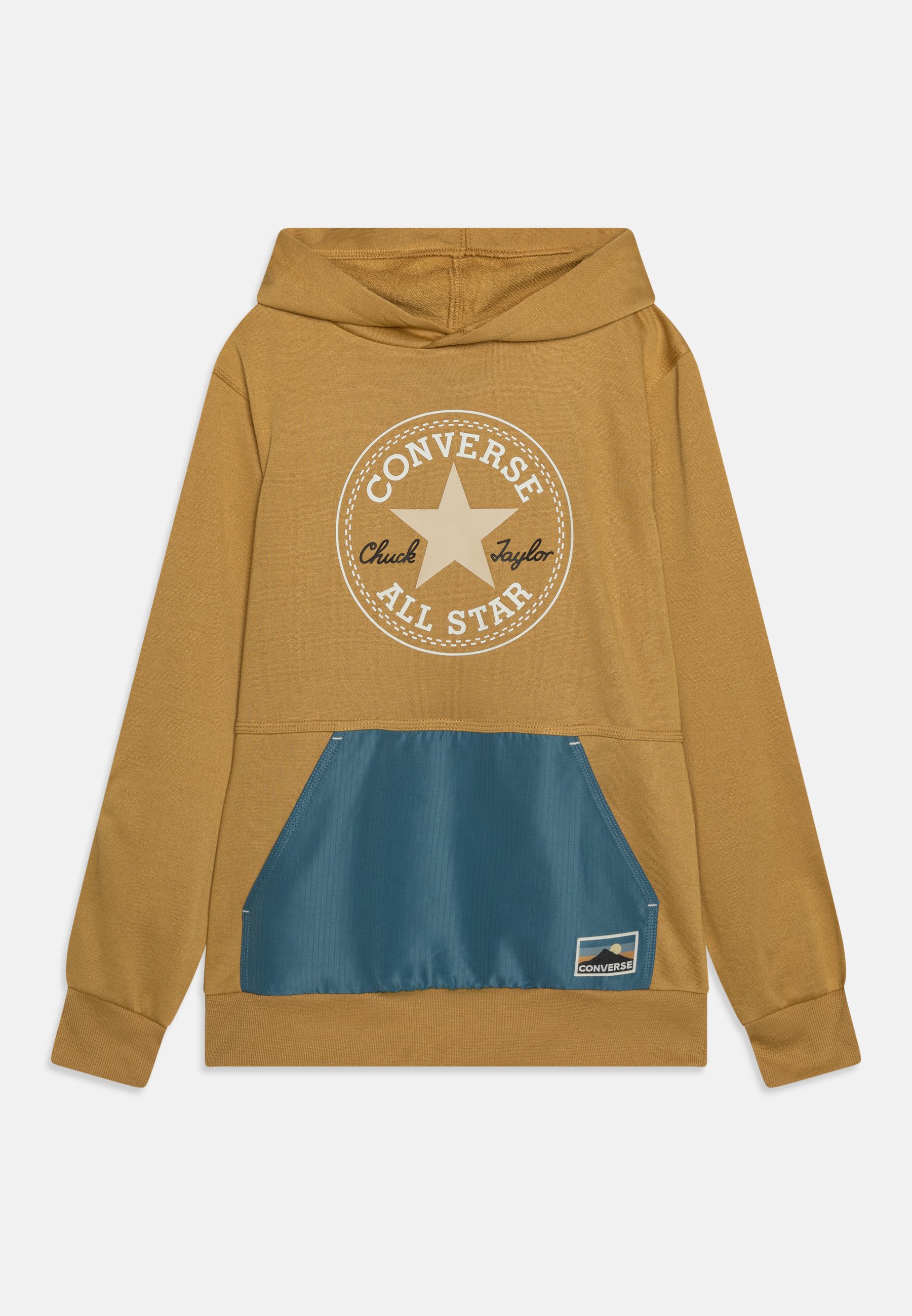 Converse GEARED UP BLOCKED MIX UNISEX - Hoodie - dunescape/blue-grey