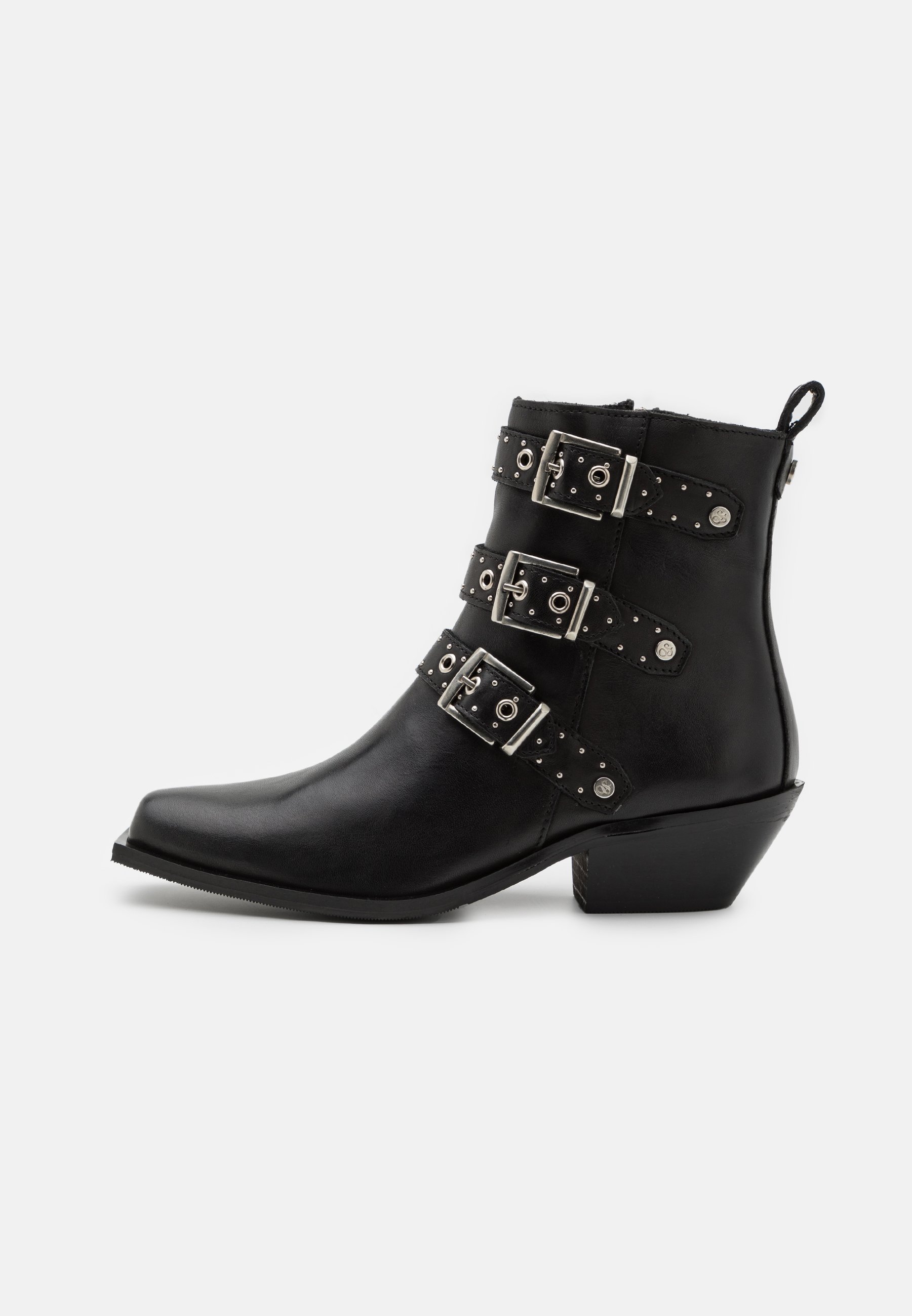Scotch & Soda CLAUDIA  - Cowboy/biker ankle boot - black