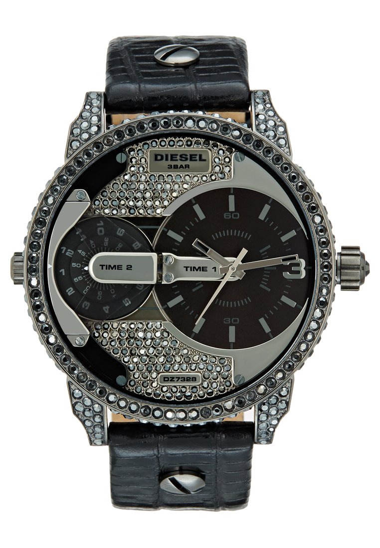 Diesel MD RD GUN BLK ST - Watch - schwarz/black