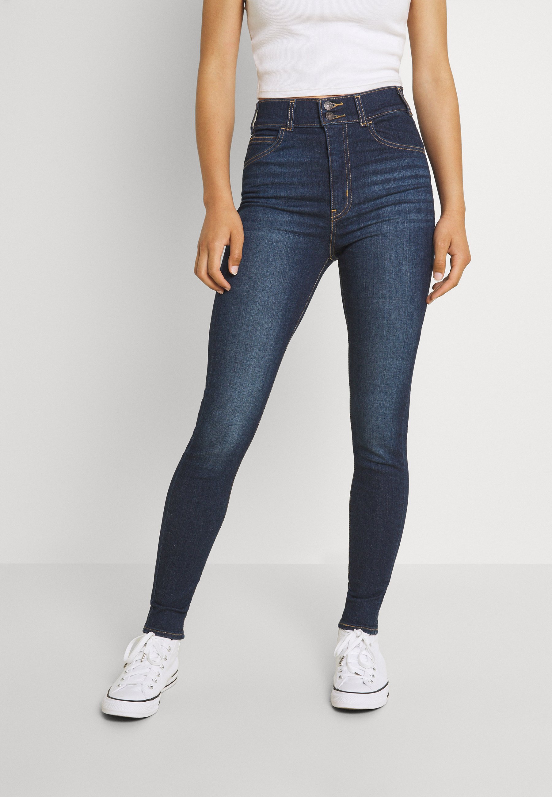 Levi's® MILE HIGH TAB - Jeans Skinny Fit - de ja vu/dark-blue denim