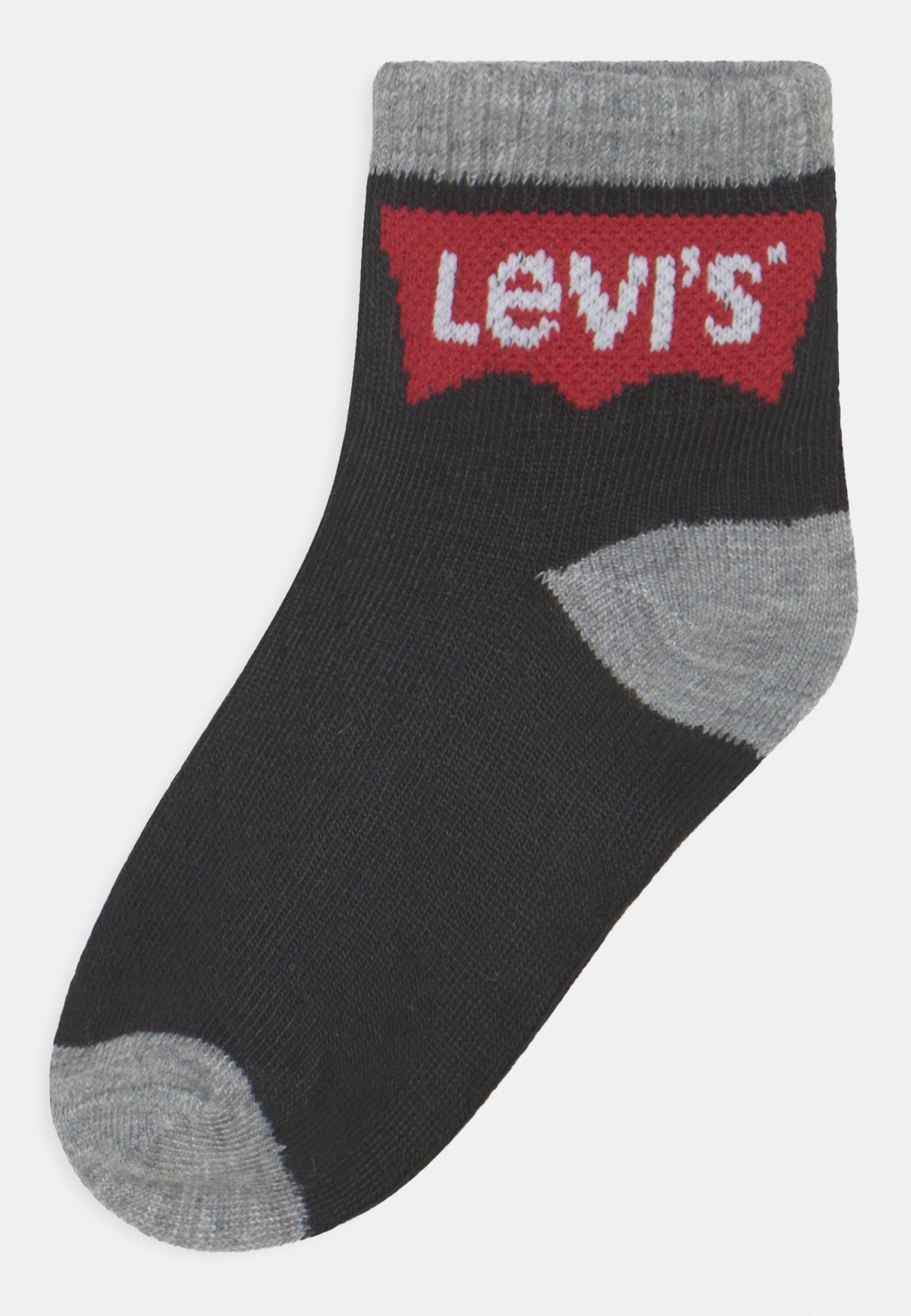 Levi's® BATWING MID CUT 3 PACK UNISEX - Socks - black