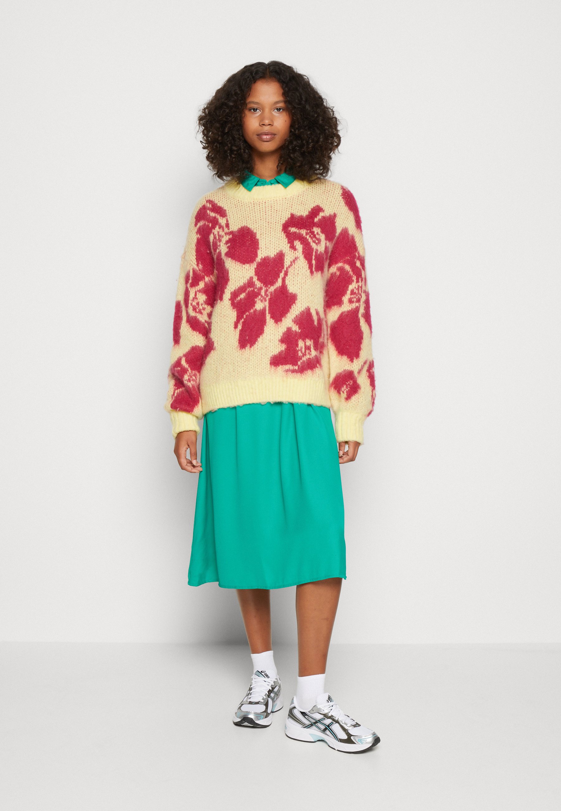 Scotch & Soda BRUSHED ABSTRACT FLORAL - Jumper - popcorn/multi-coloured