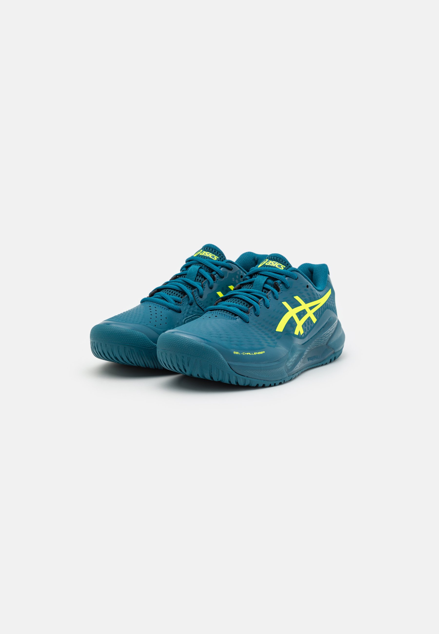 ASICS GEL-CHALLENGER 14 - Multicourt tennis shoes - restful teal/safety yellow/teal