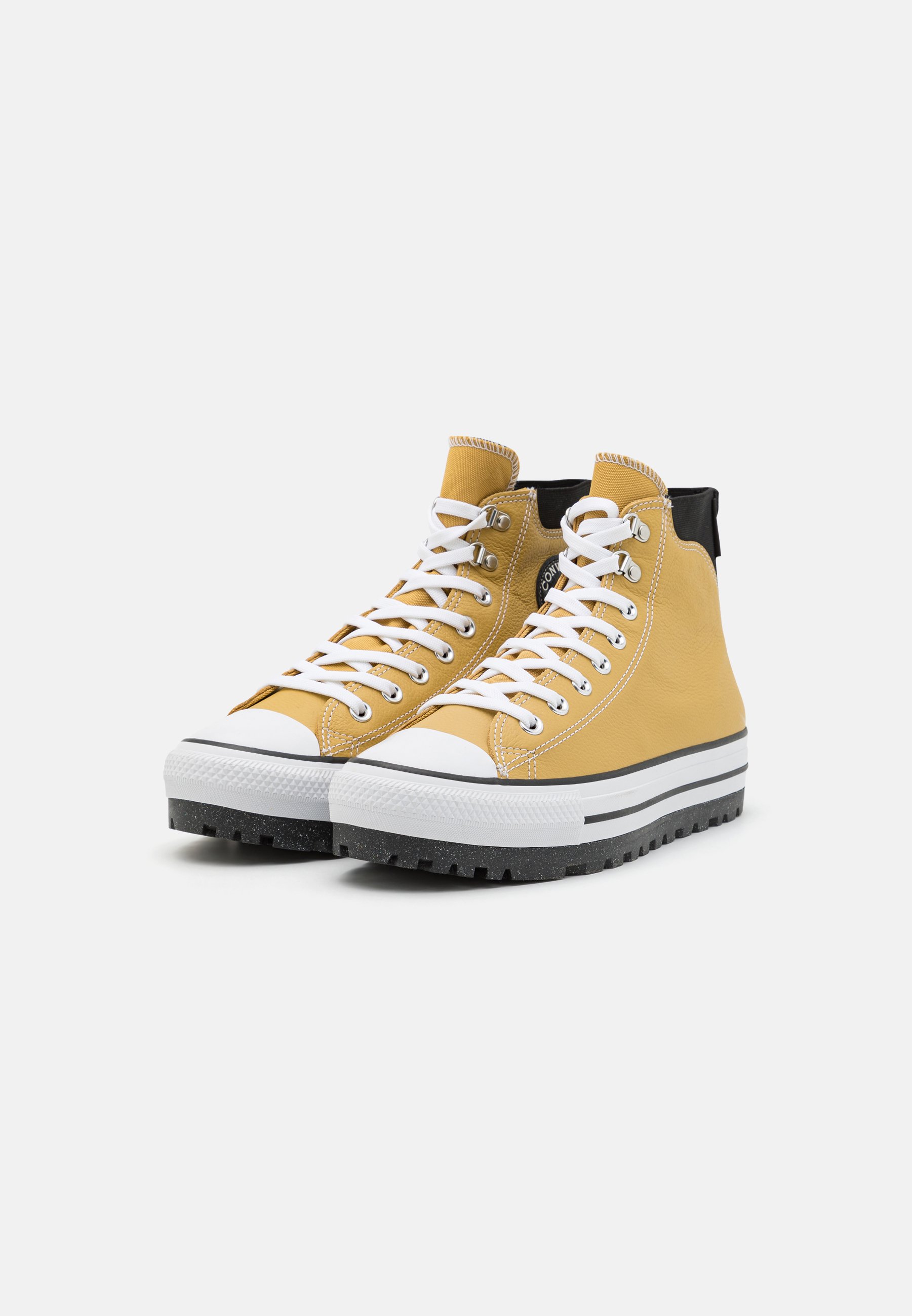 Converse CHUCK TAYLOR ALL STAR CITY UNISEX  - High-top trainers - dunescape/black/white/mustard yellow
