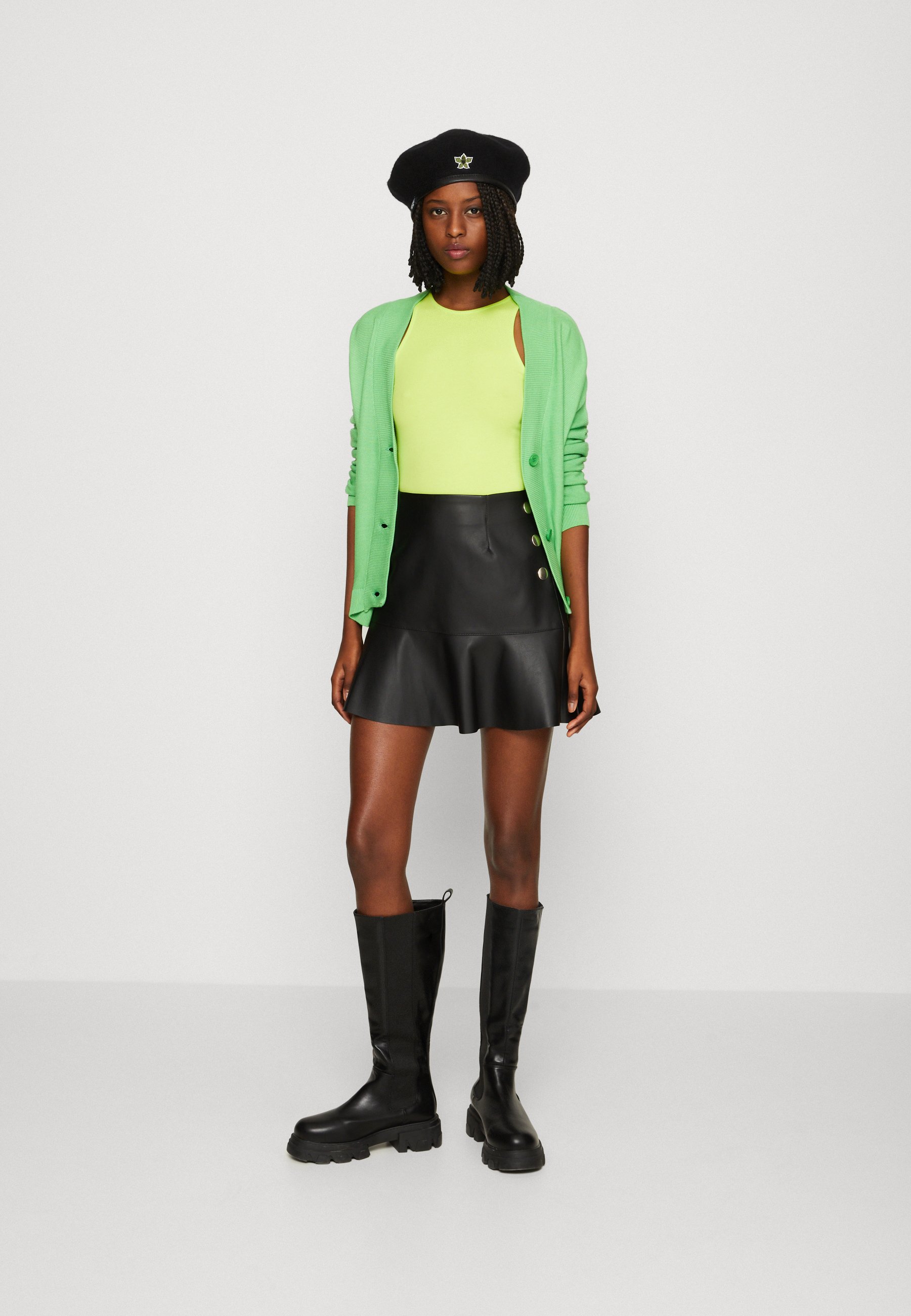 ONLY ONLIDA SKIRT - Mini skirt - black