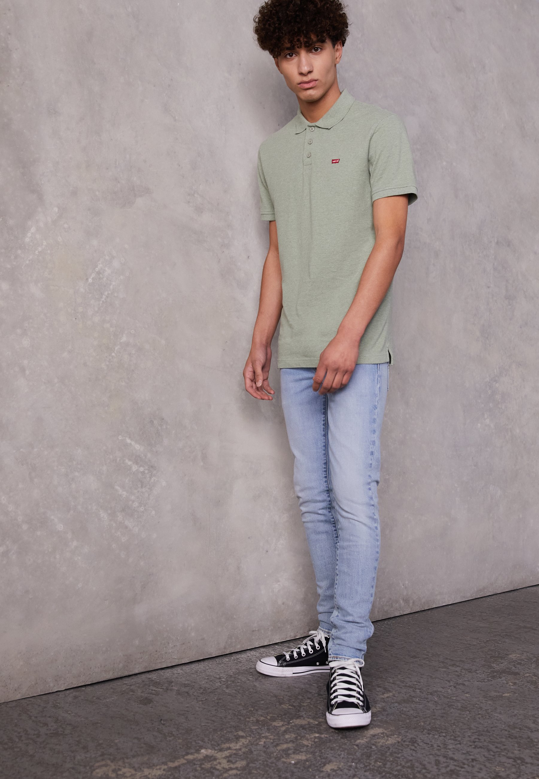 Levi's® SKINNY TAPER - Jeans Skinny Fit - medium indigo worn in/light-blue denim