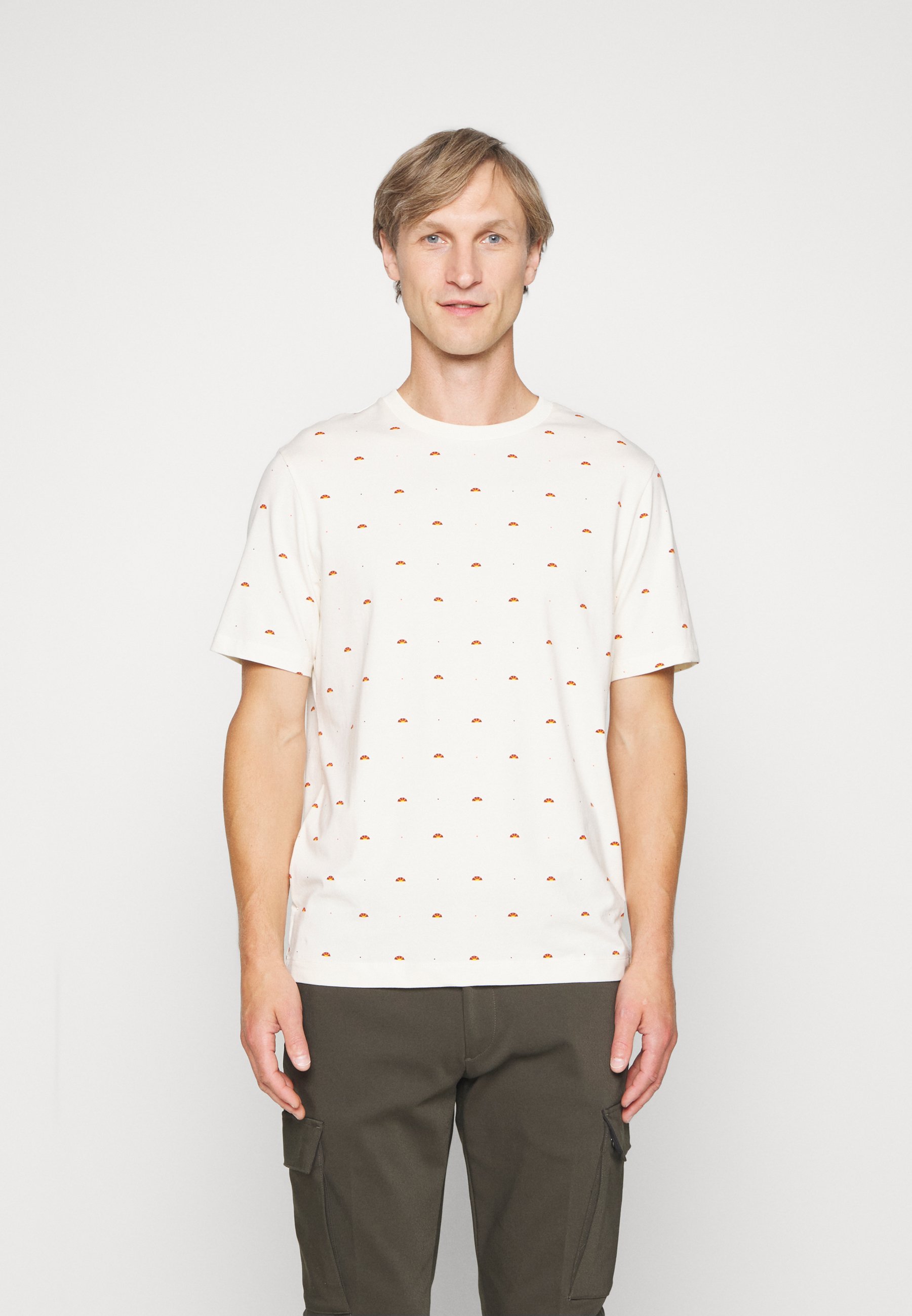 Scotch & Soda CLASSIC TEE - Print T-shirt - beige