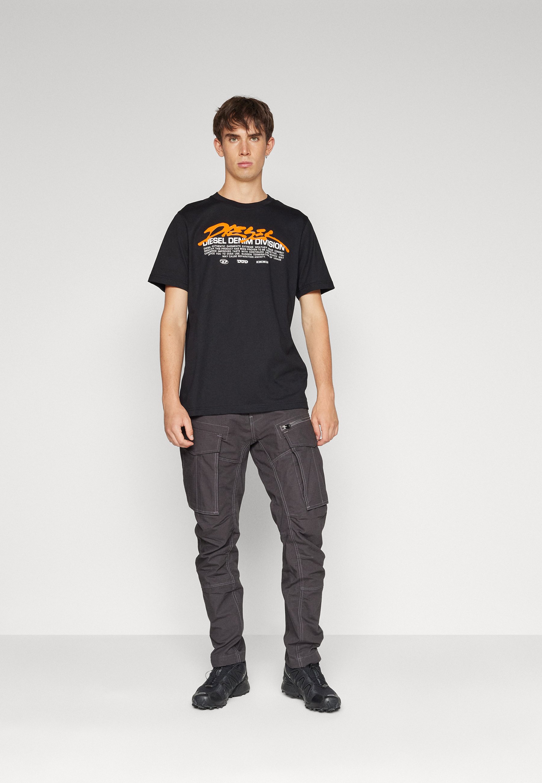 Diesel JUST UNISEX - Print T-shirt - black