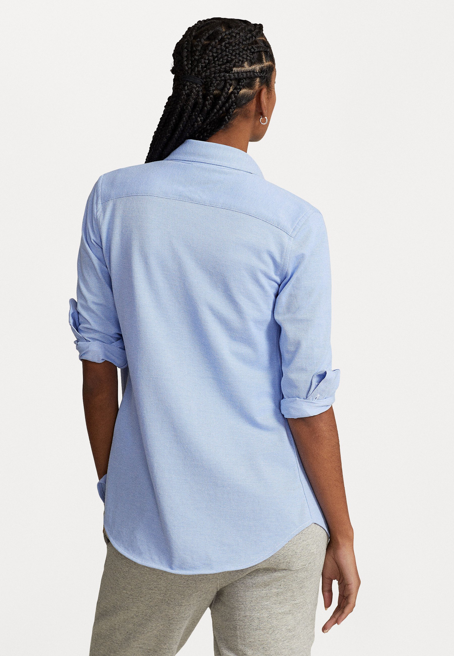 Polo Ralph Lauren OXFORD SHIRT - Button-down blouse - harbor island blue/light blue