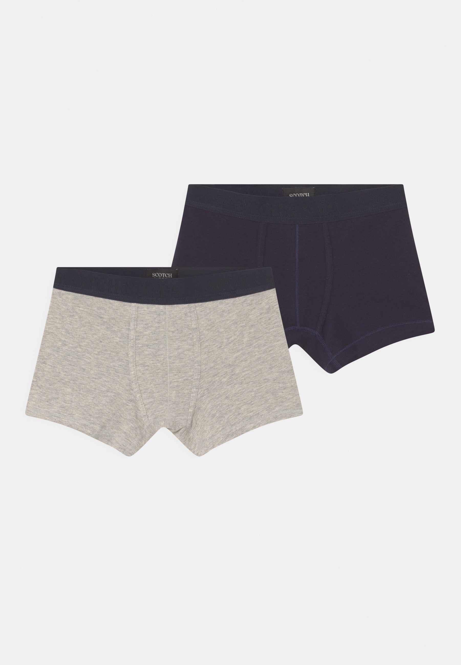 Scotch & Soda SEASONAL ESSENTIALS UNDERWEAR 2 PACK - Pants - mottled light grey/dark blue/dark blue