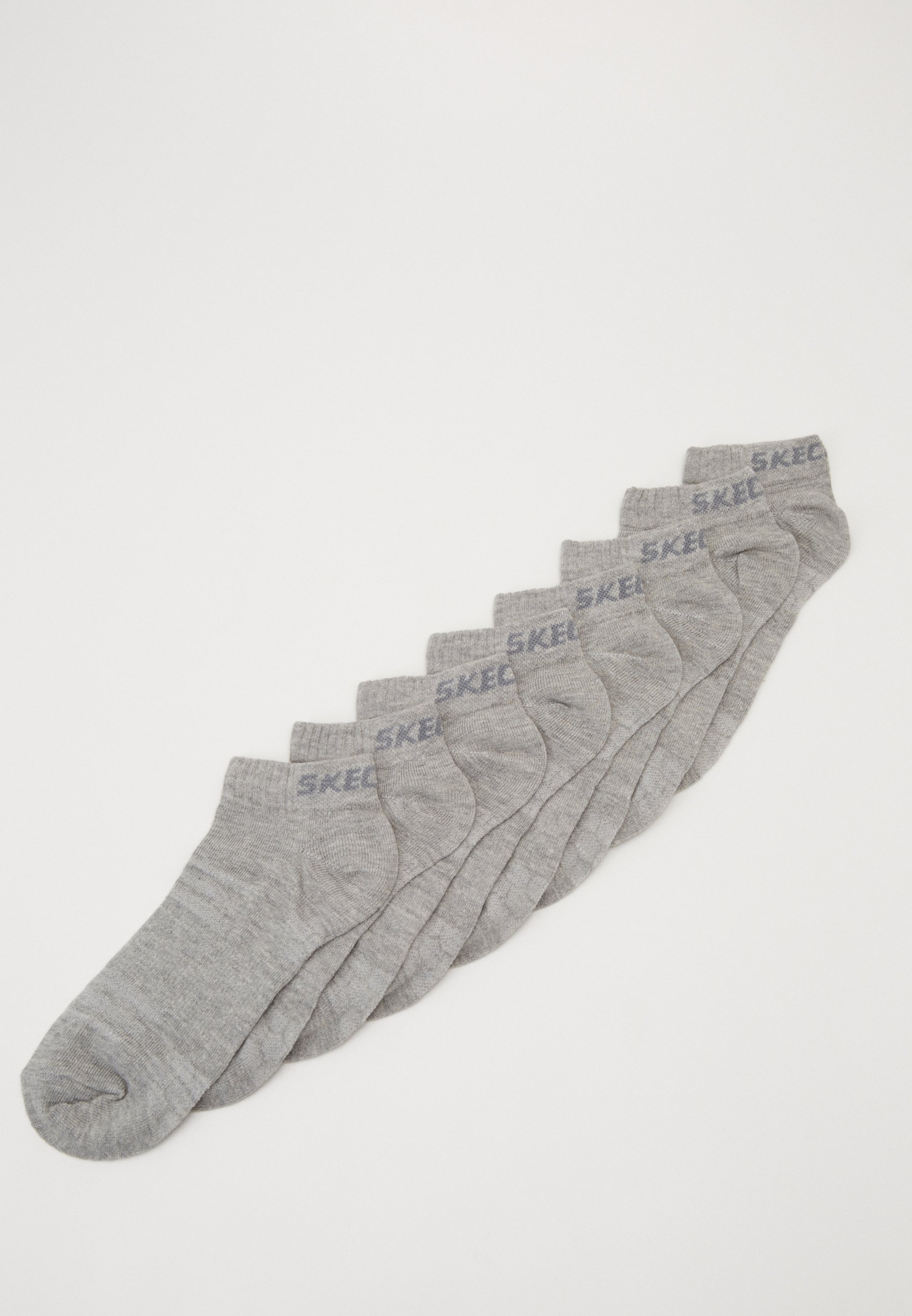 Skechers BASIC SNEAKER VENTILATION 8 PACK - Socks - light grey melange/light grey