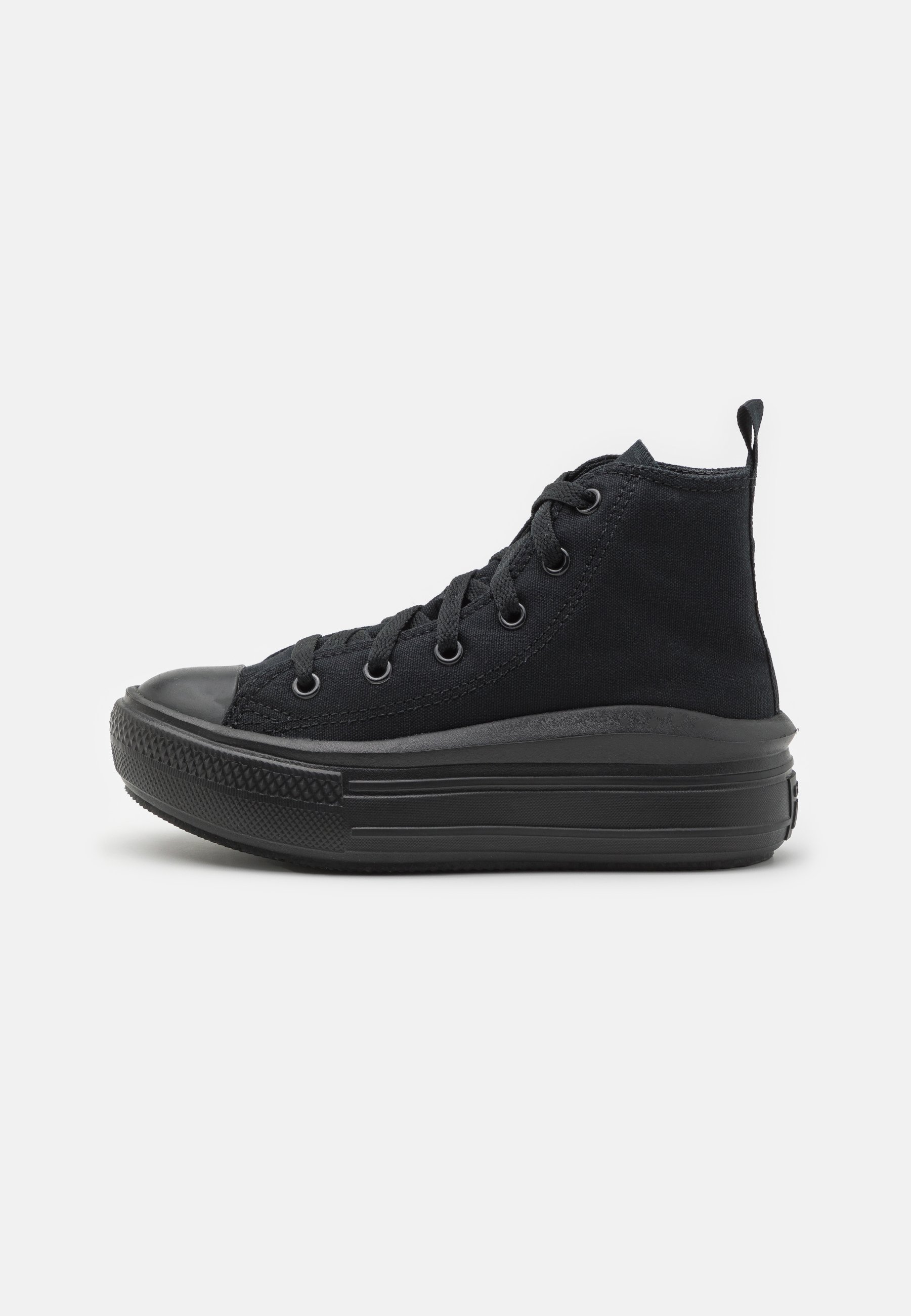 Converse CHUCK TAYLOR ALL STAR MOVE PLATFORM UNISEX - High-top trainers - black/dark smoke grey/black