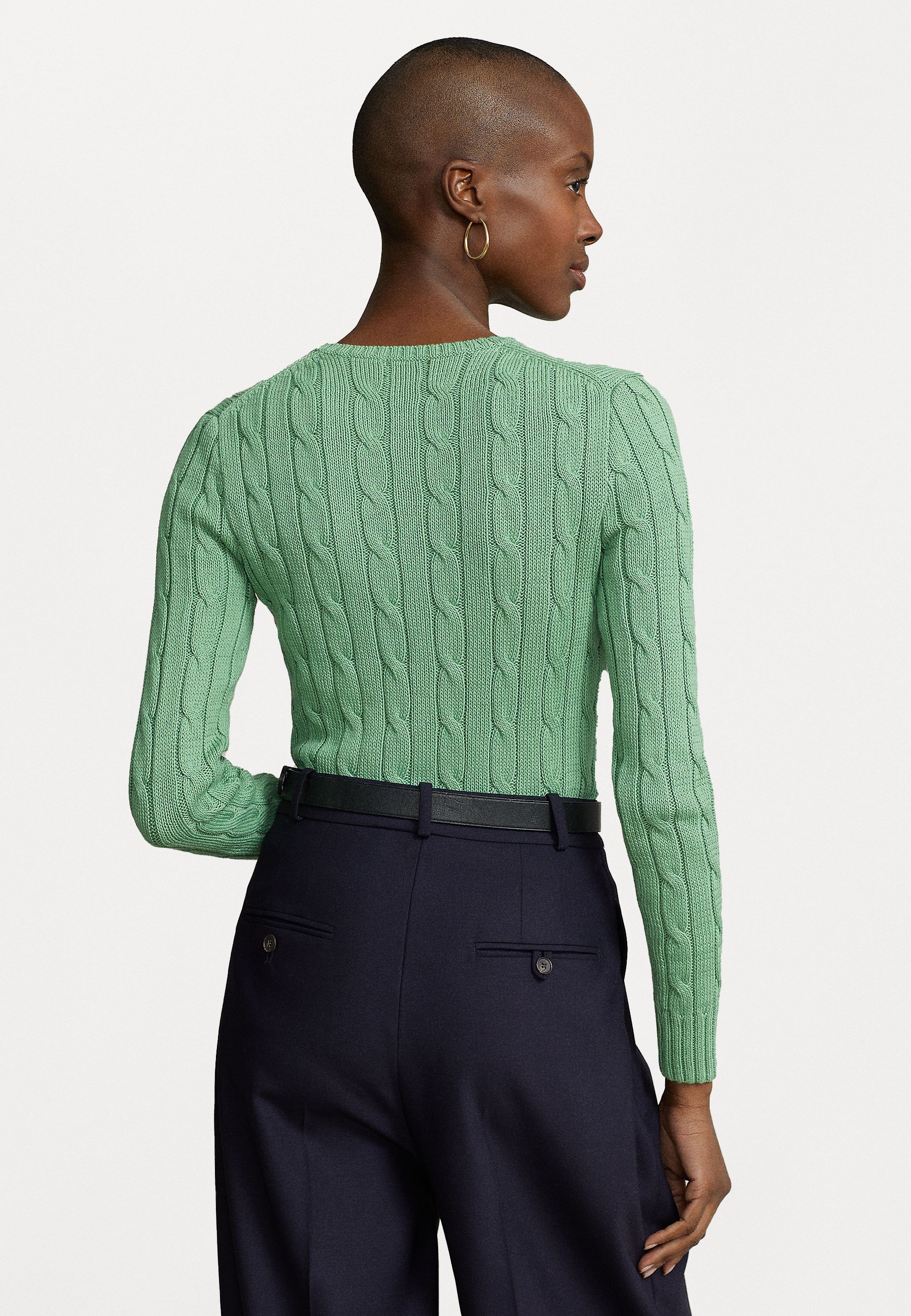 Polo Ralph Lauren JULIANNA LONG SLEEVE - Jumper - outback green/light green