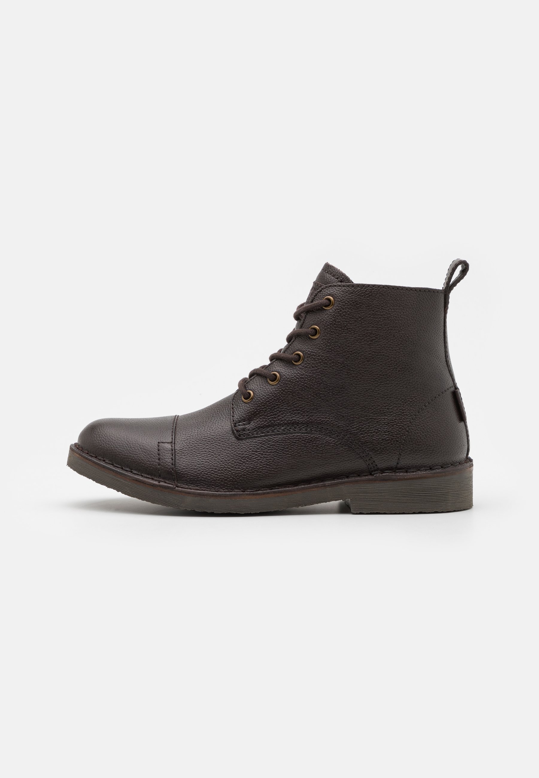 Levi's® TRACK - Lace-up ankle boots - dark brown/brown