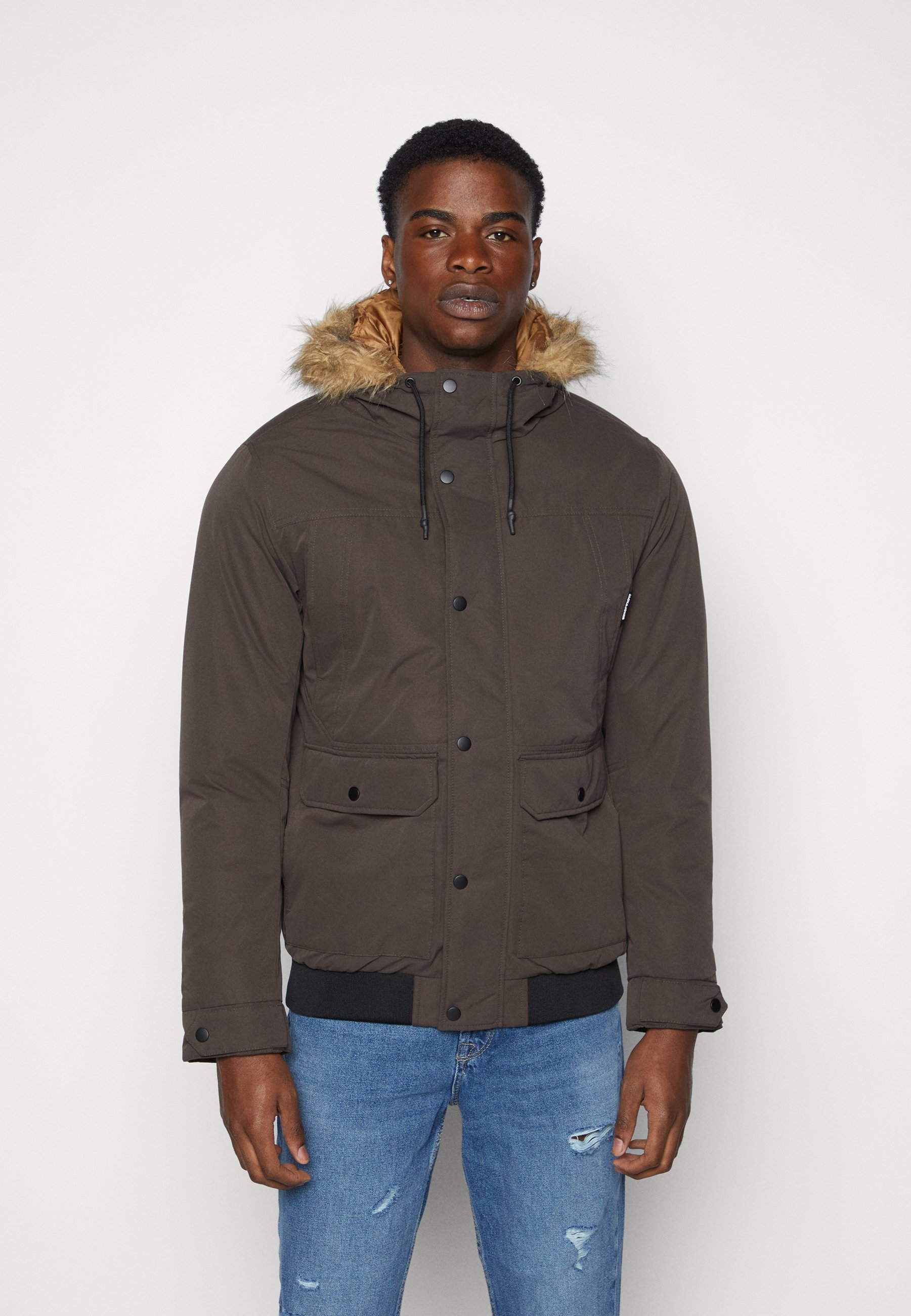 Jack &Jones Winter jacket - mulch/dark brown