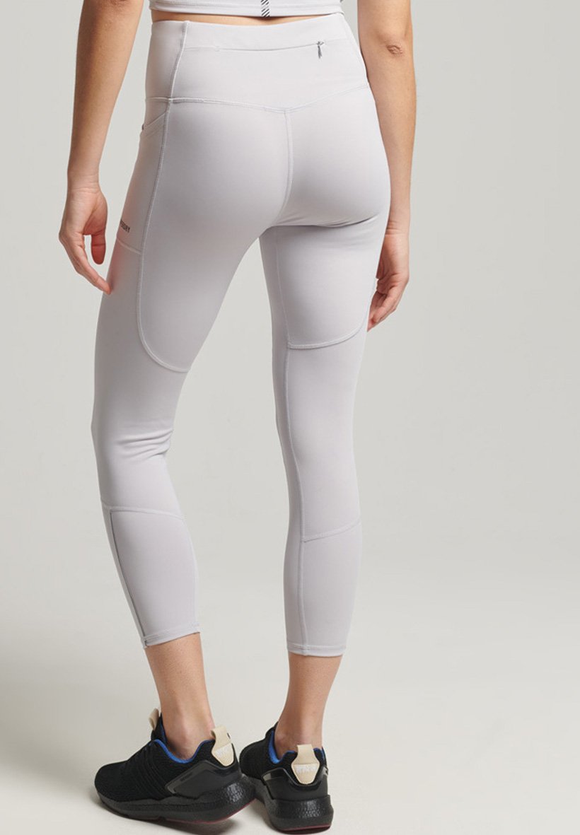 Superdry RUN  - Leggings - Trousers - moonlight grey/light grey