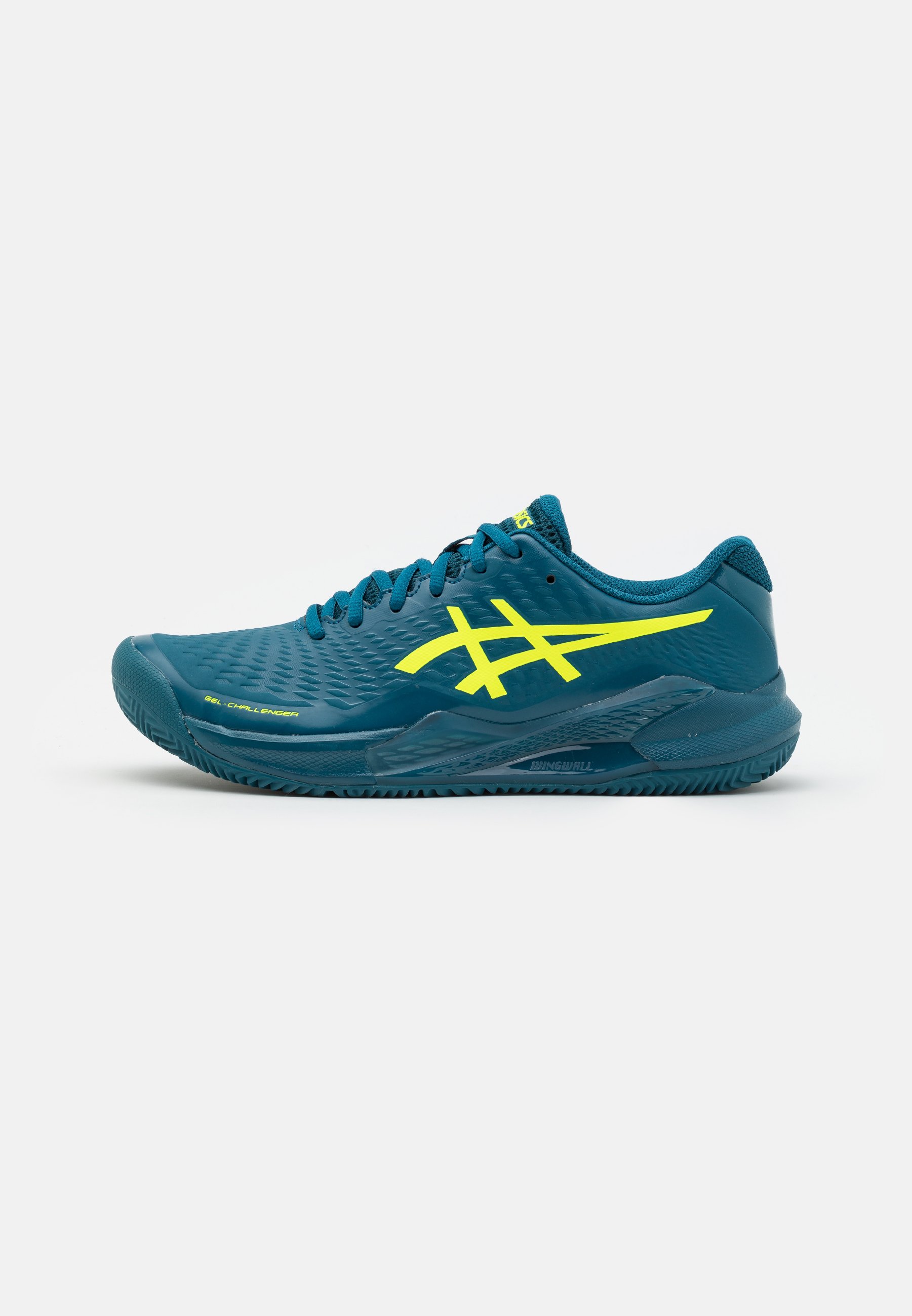 ASICS GEL-CHALLENGER 14 CLAY - Clay court tennis shoes - restful teal/safety yellow/teal