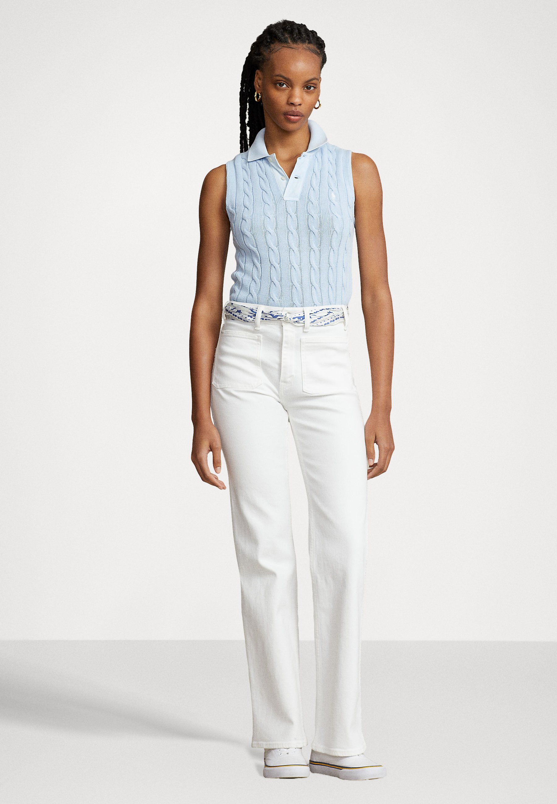 Polo Ralph Lauren SLEEVELESS - Polo shirt - office blue/blue