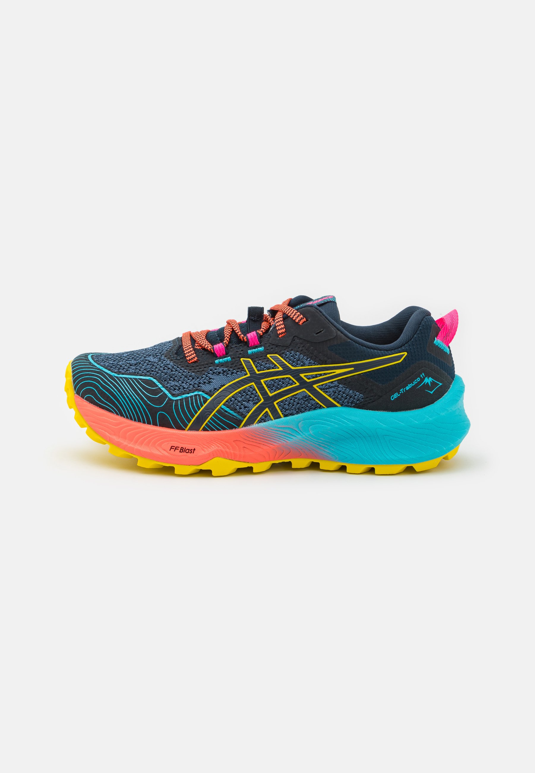 ASICS GEL TRABUCO 11 - Trail running shoes - french blue/vibrant yellow/dark blue