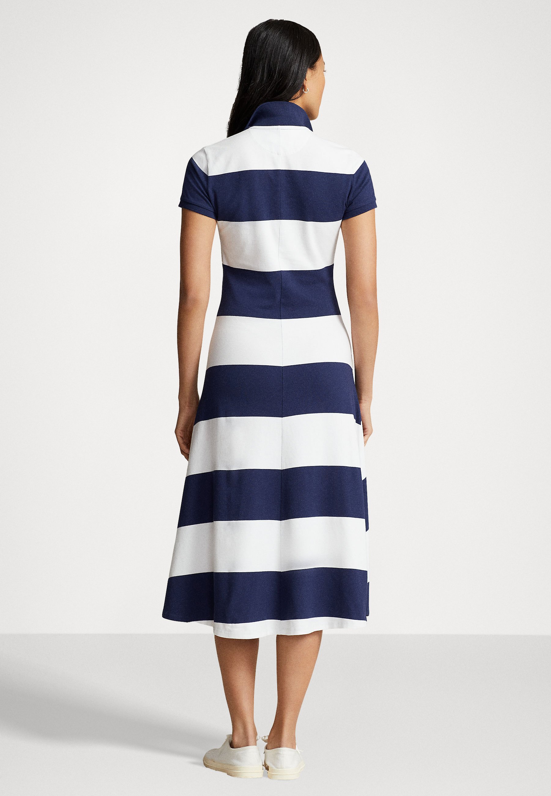 Polo Ralph Lauren SHORT SLEEVE DAY DRESS - Day dress - cruise navy/white/blue
