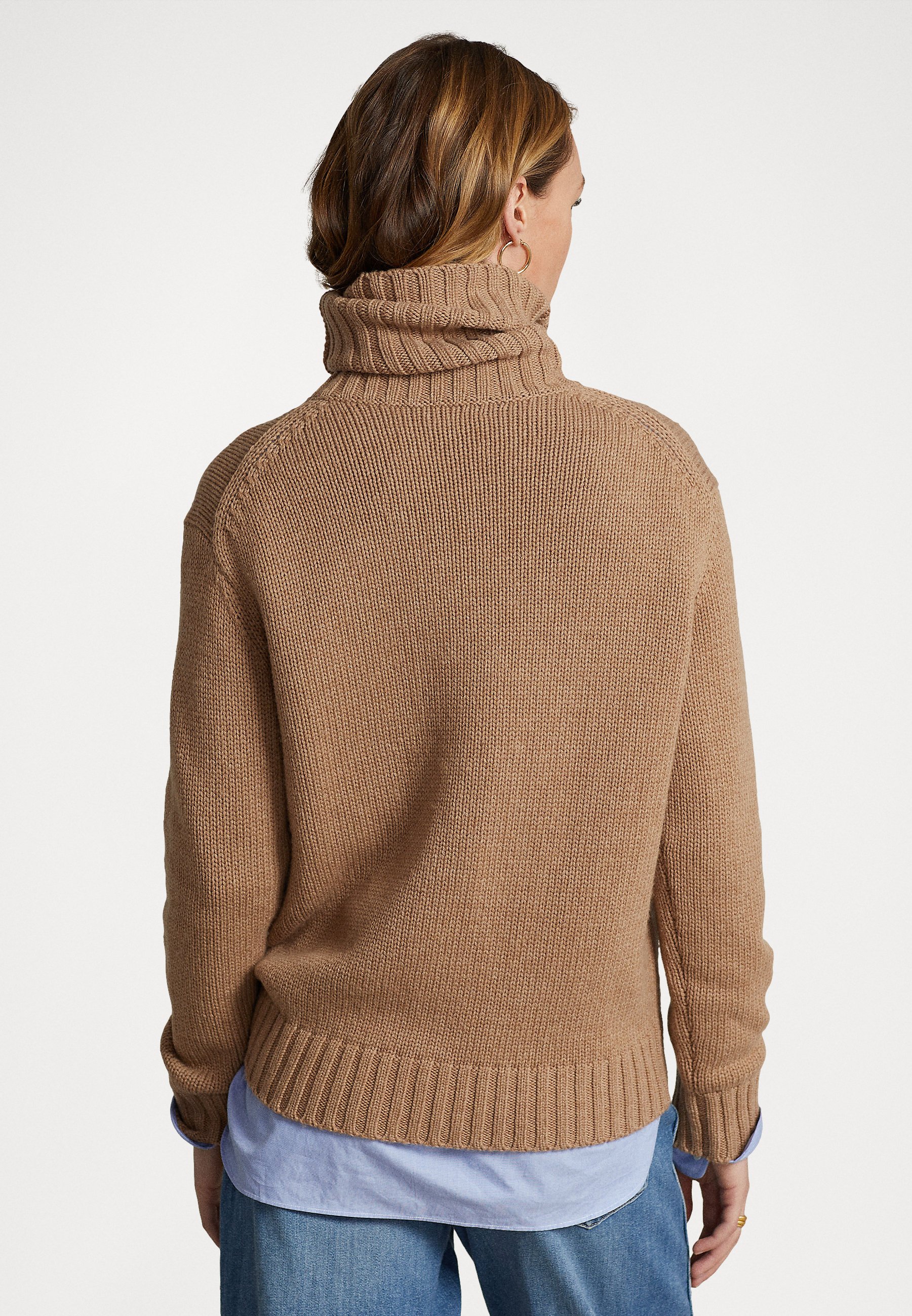 Polo Ralph Lauren CLASSIC LONG SLEEVE - Jumper - collection camel/camel
