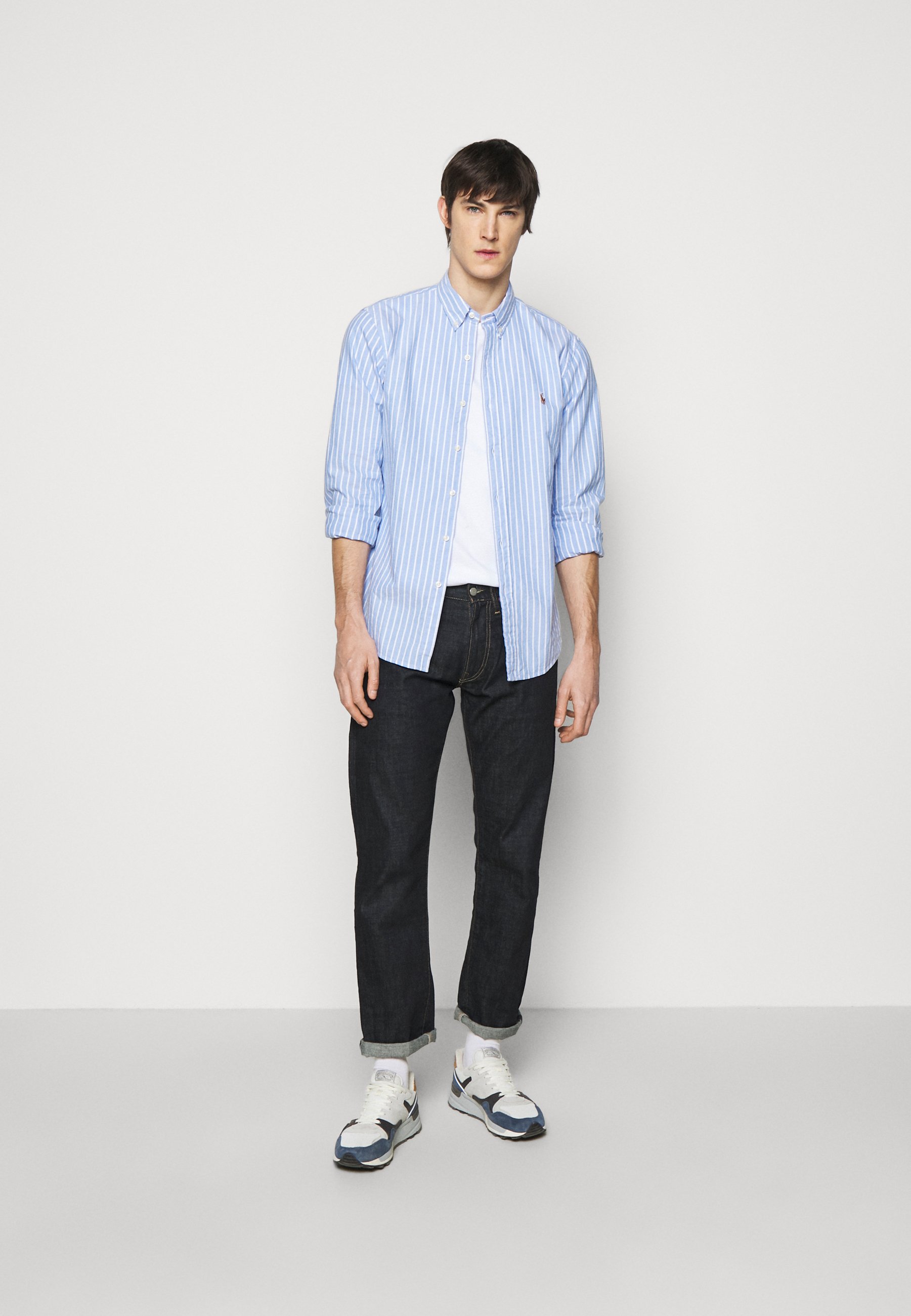 Polo Ralph Lauren SLIM FIT STRIPED OXFORD SHIRT - Shirt - blue/white/white