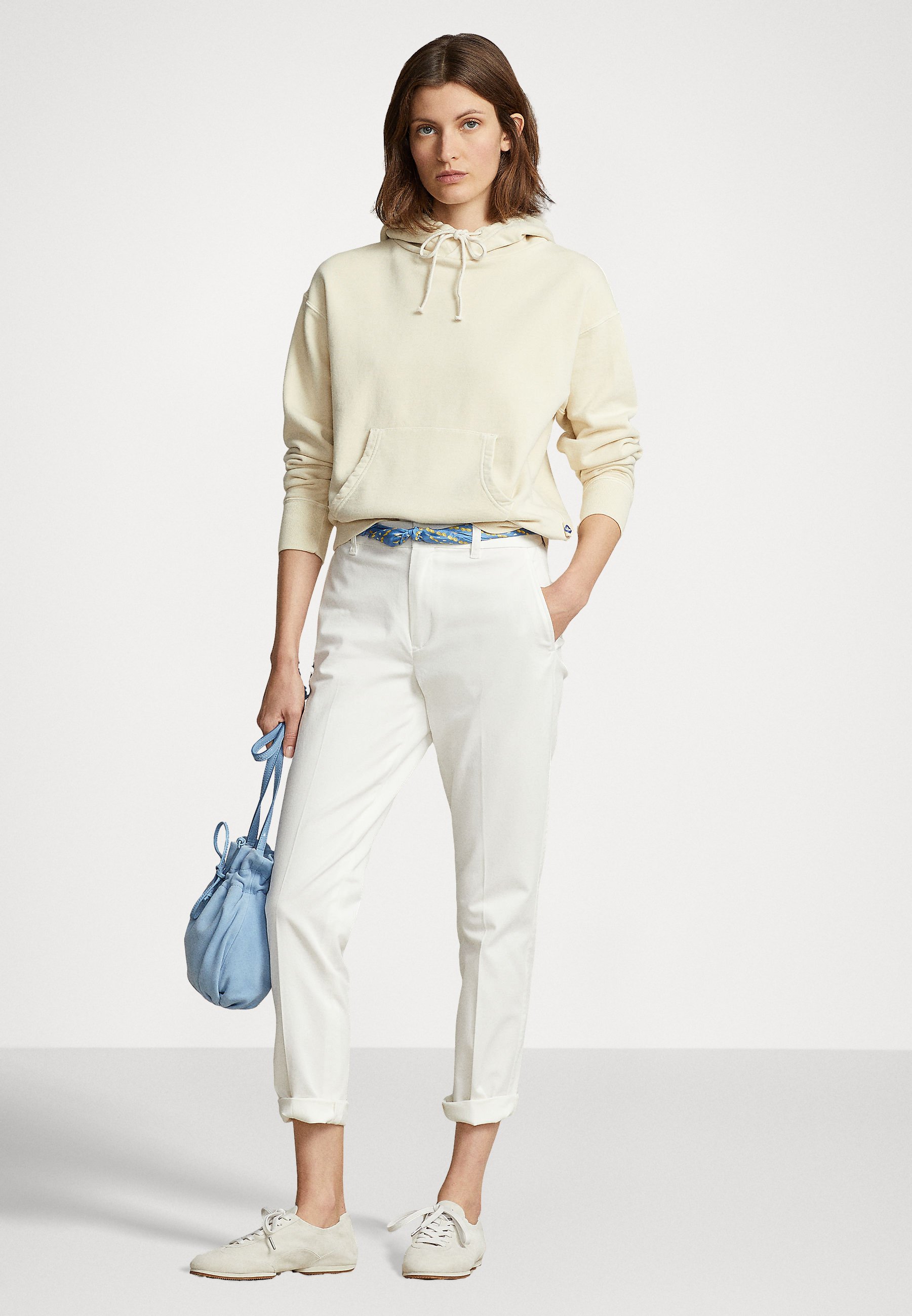 Polo Ralph Lauren ANKLE FLAT FRONT - Chinos - warm white/off-white