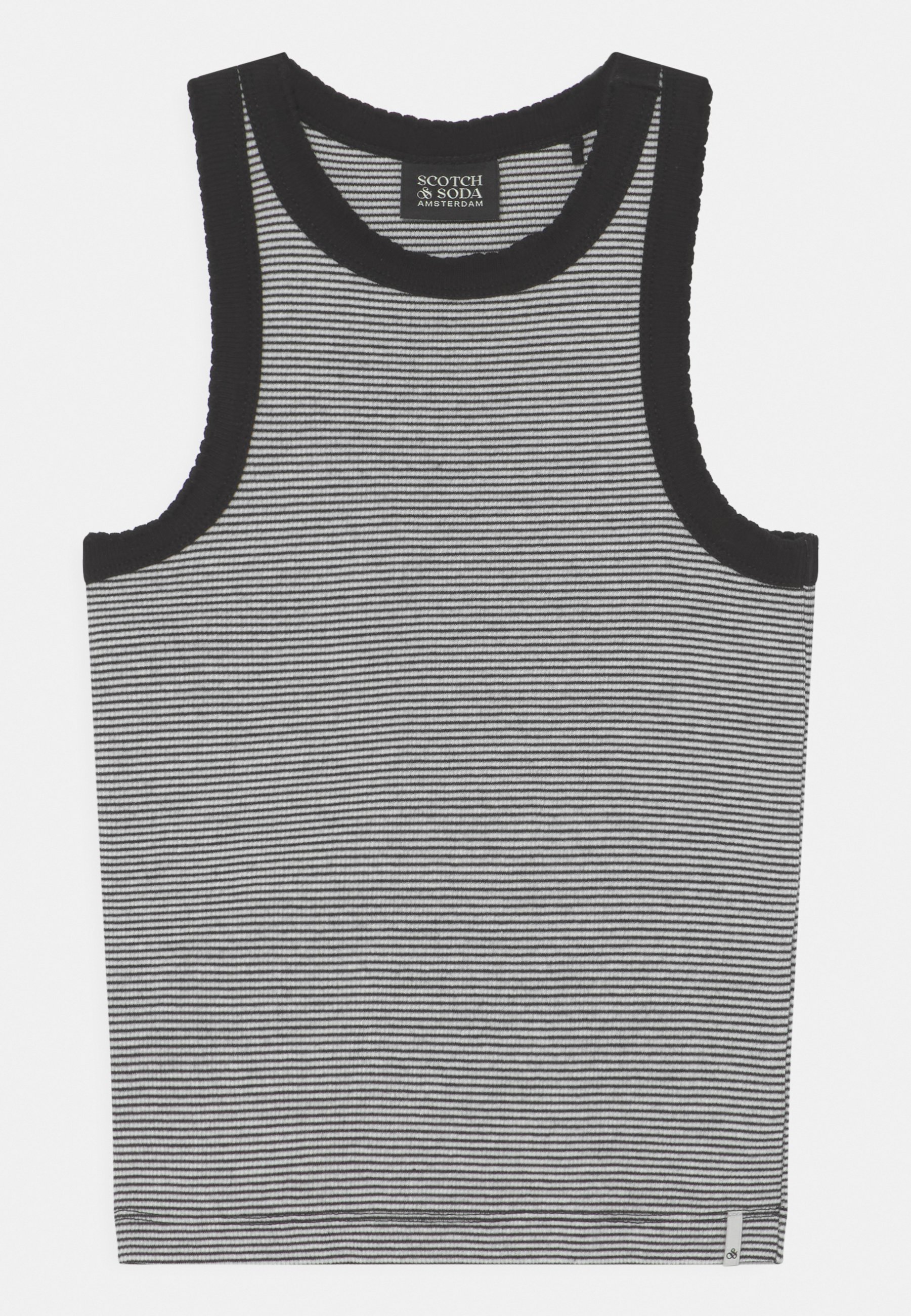 Scotch & Soda FITTED RACER-BACK - Top - black/white/black