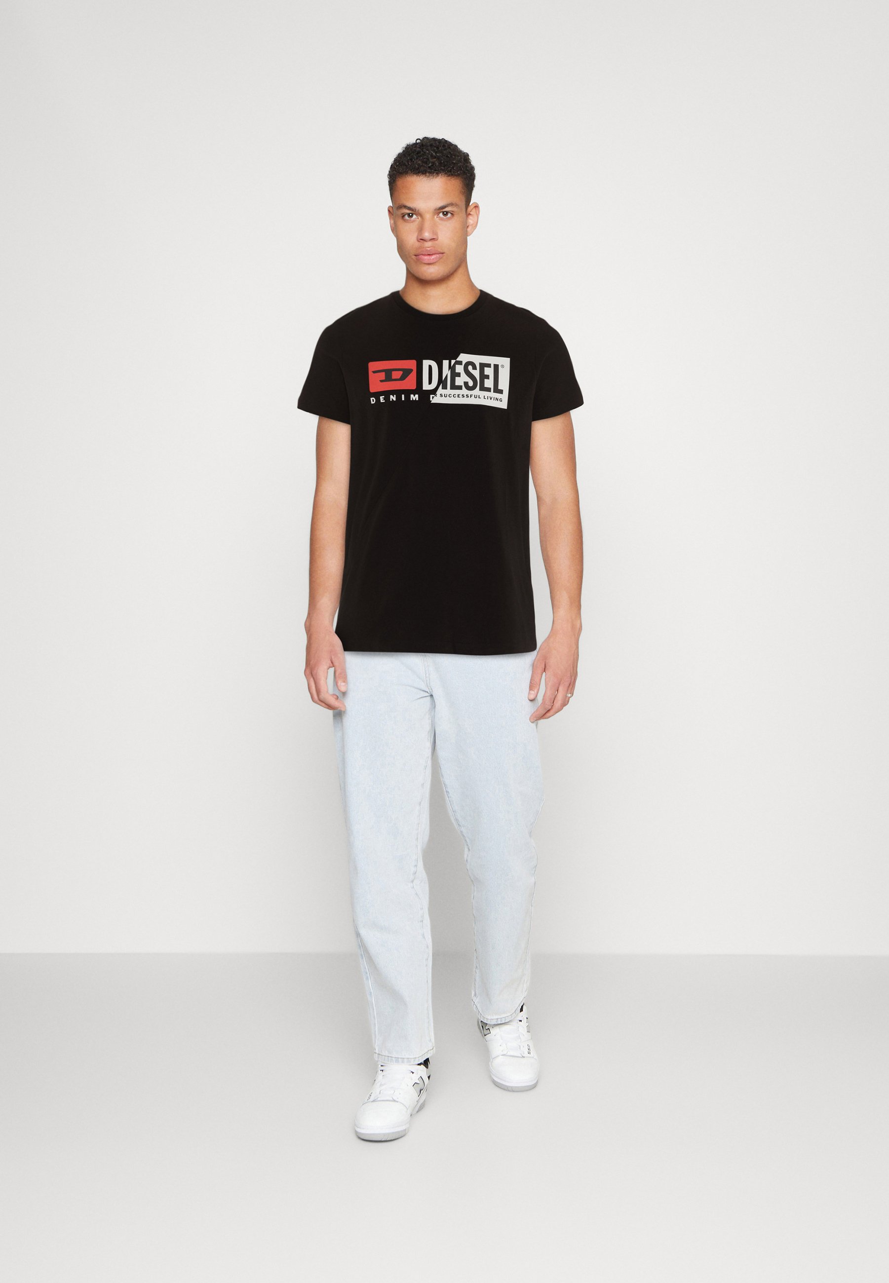 Diesel T-DIEGO-CUTY - Print T-shirt - black