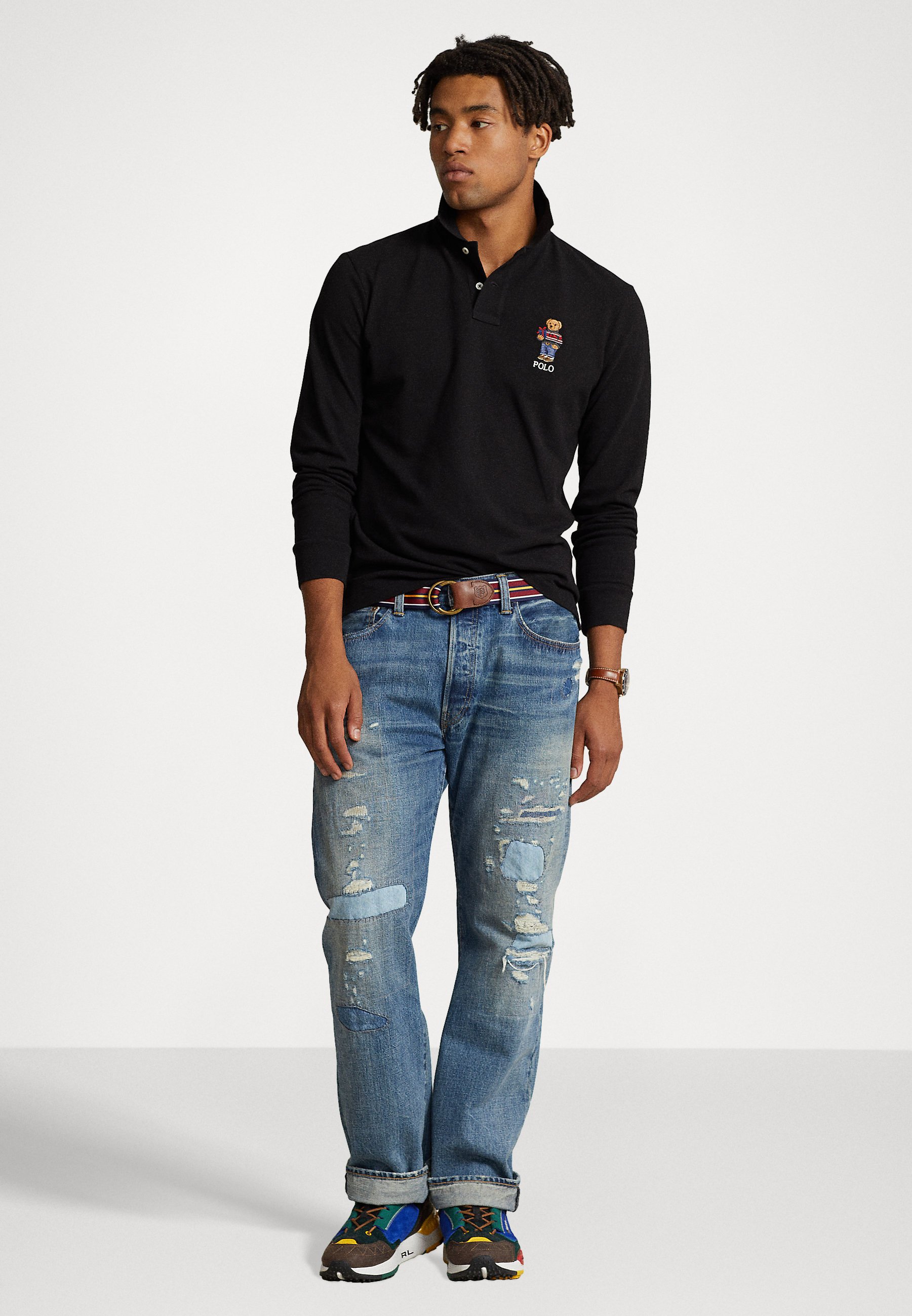 Polo Ralph Lauren LONG SLEEVE - Long sleeved top - black