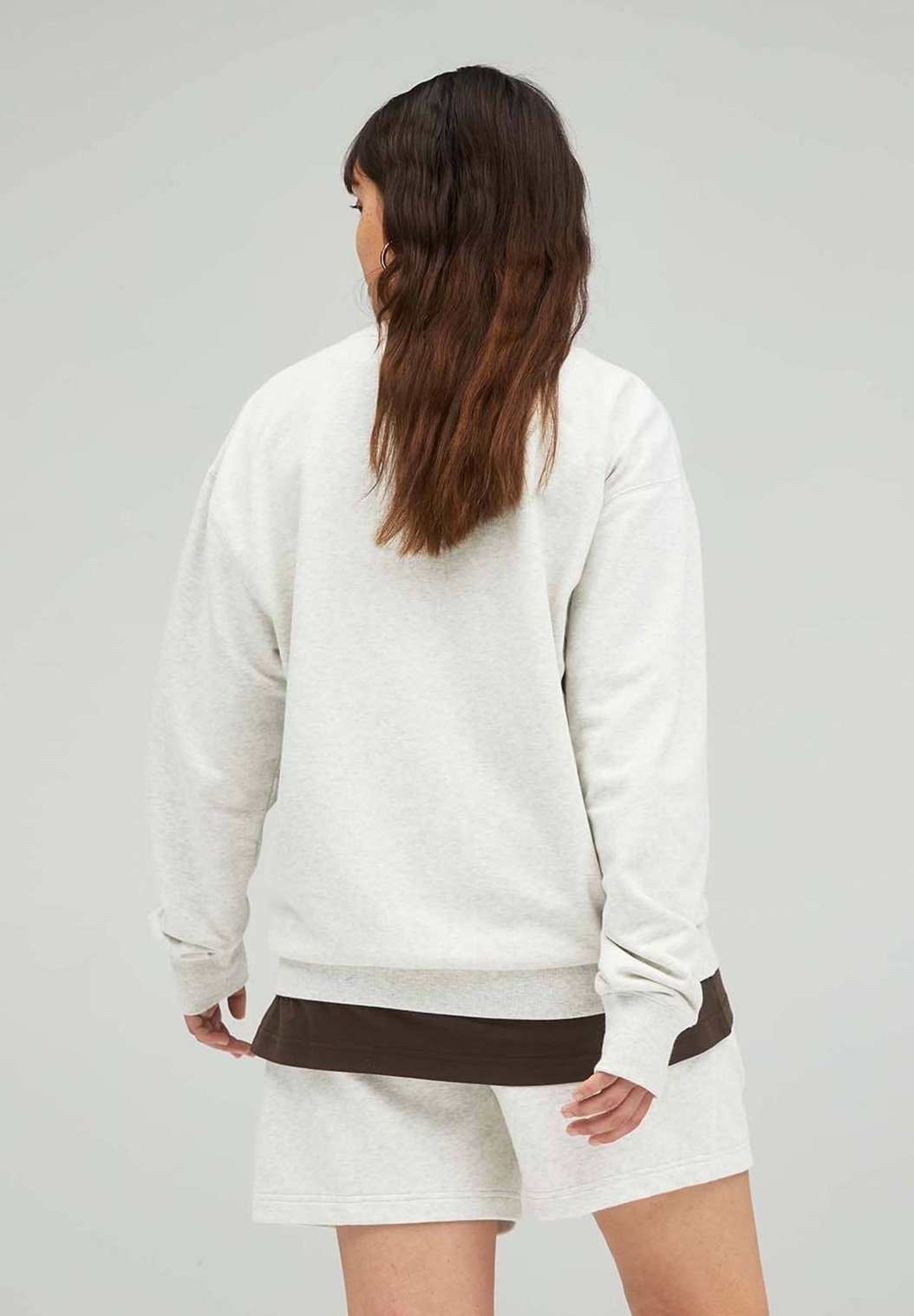 NB ESSENTIALS  - Sweatshirt - dunkelgrau/mottled light grey