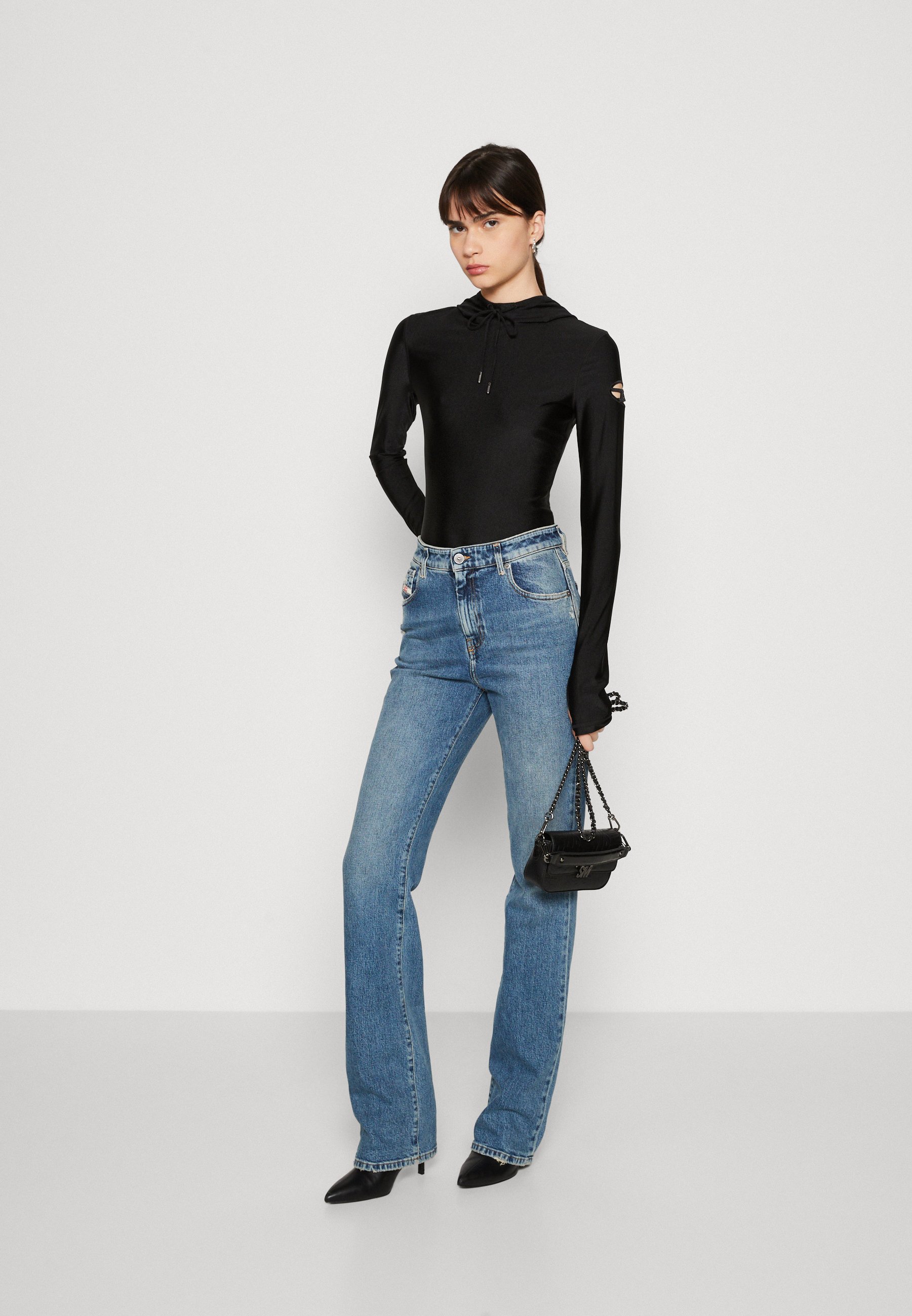 Diesel T-METAL - Long sleeved top - black