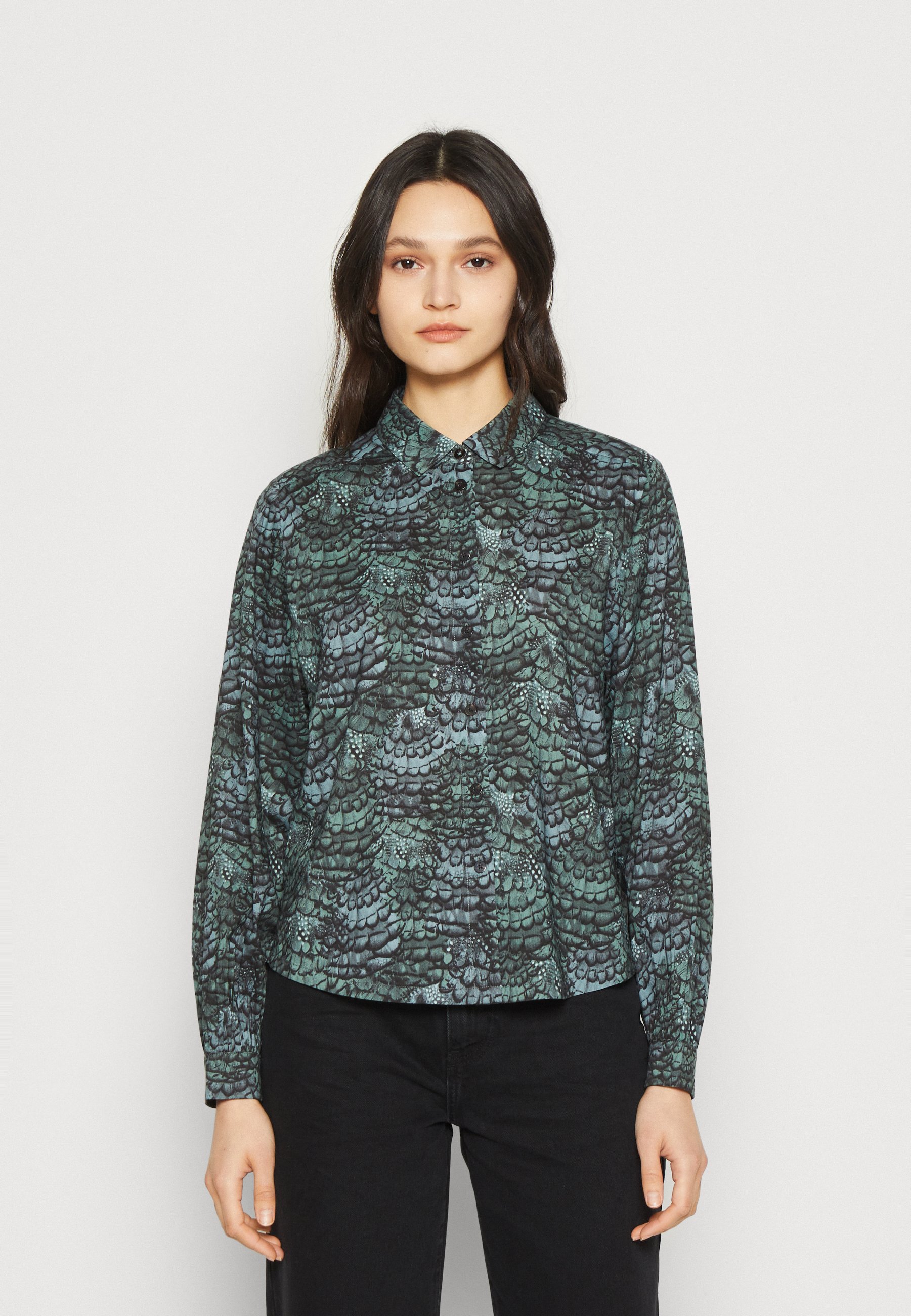Scotch & Soda BALLOON SLEEVE SHIRT - Blouse - green
