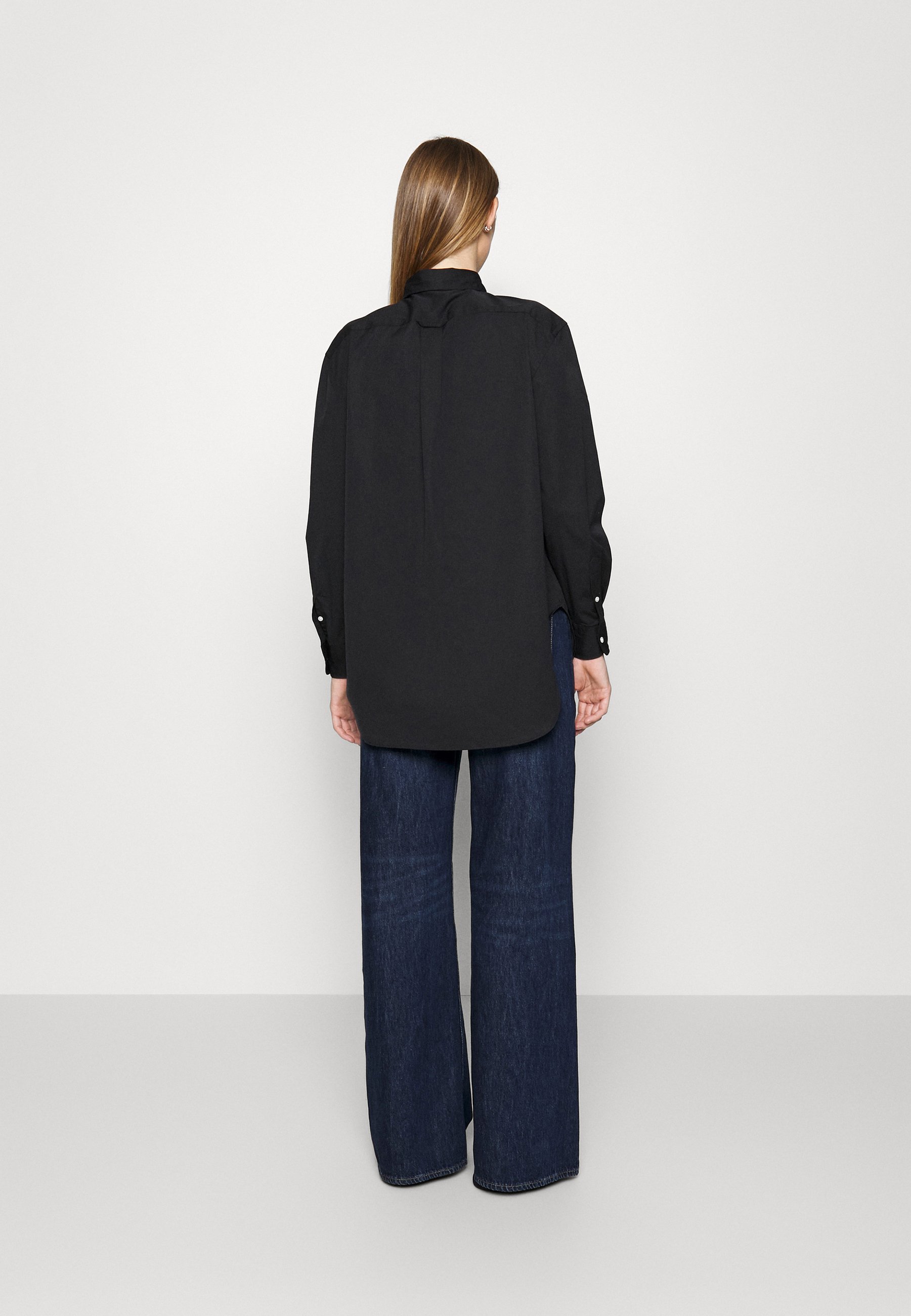 Polo Ralph Lauren LONG SLEEVE  SHIRT - Button-down blouse - black
