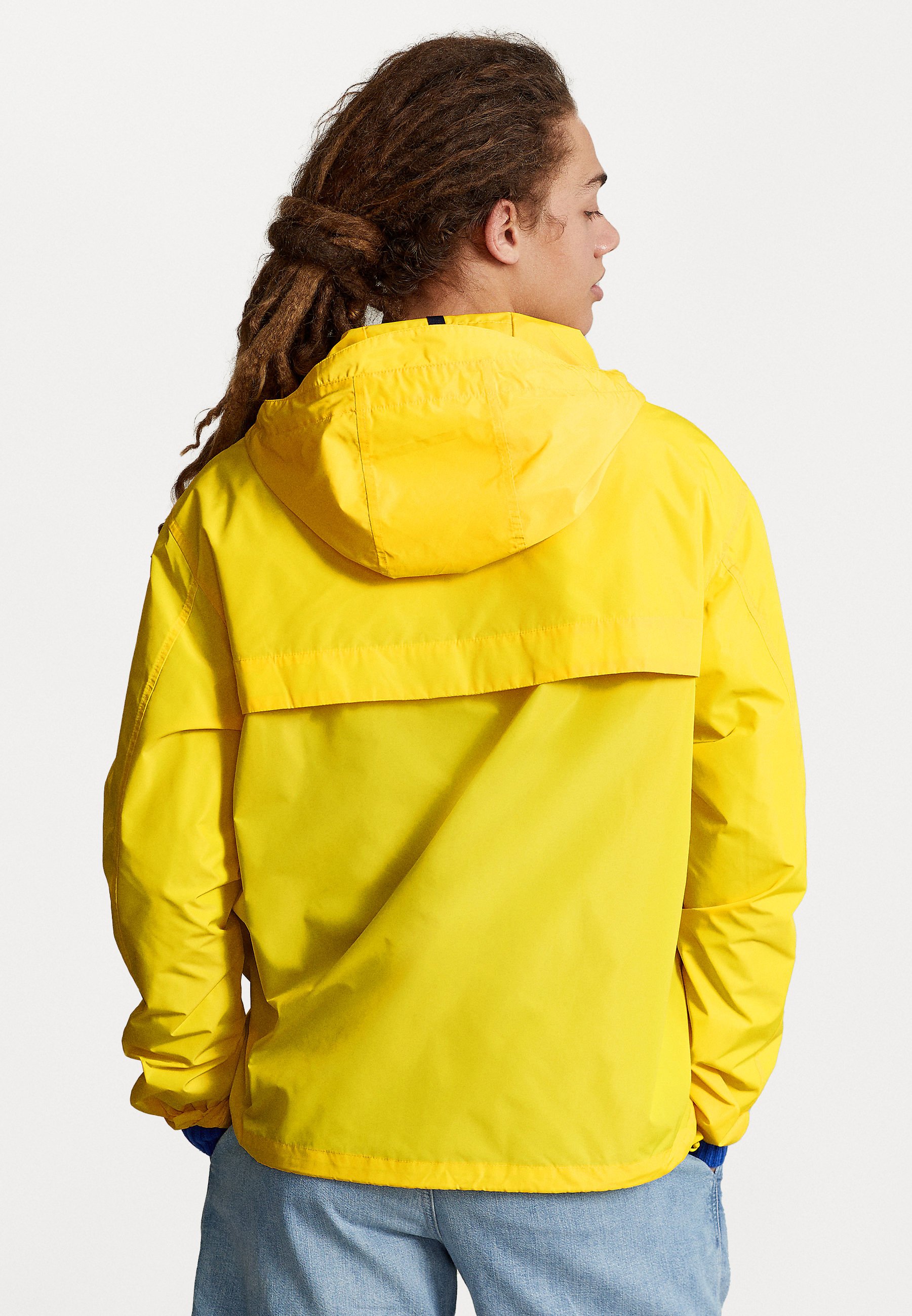 Polo Ralph Lauren WATER-REPELLENT HOODED JACKET - Waterproof jacket - lemon crush/yellow