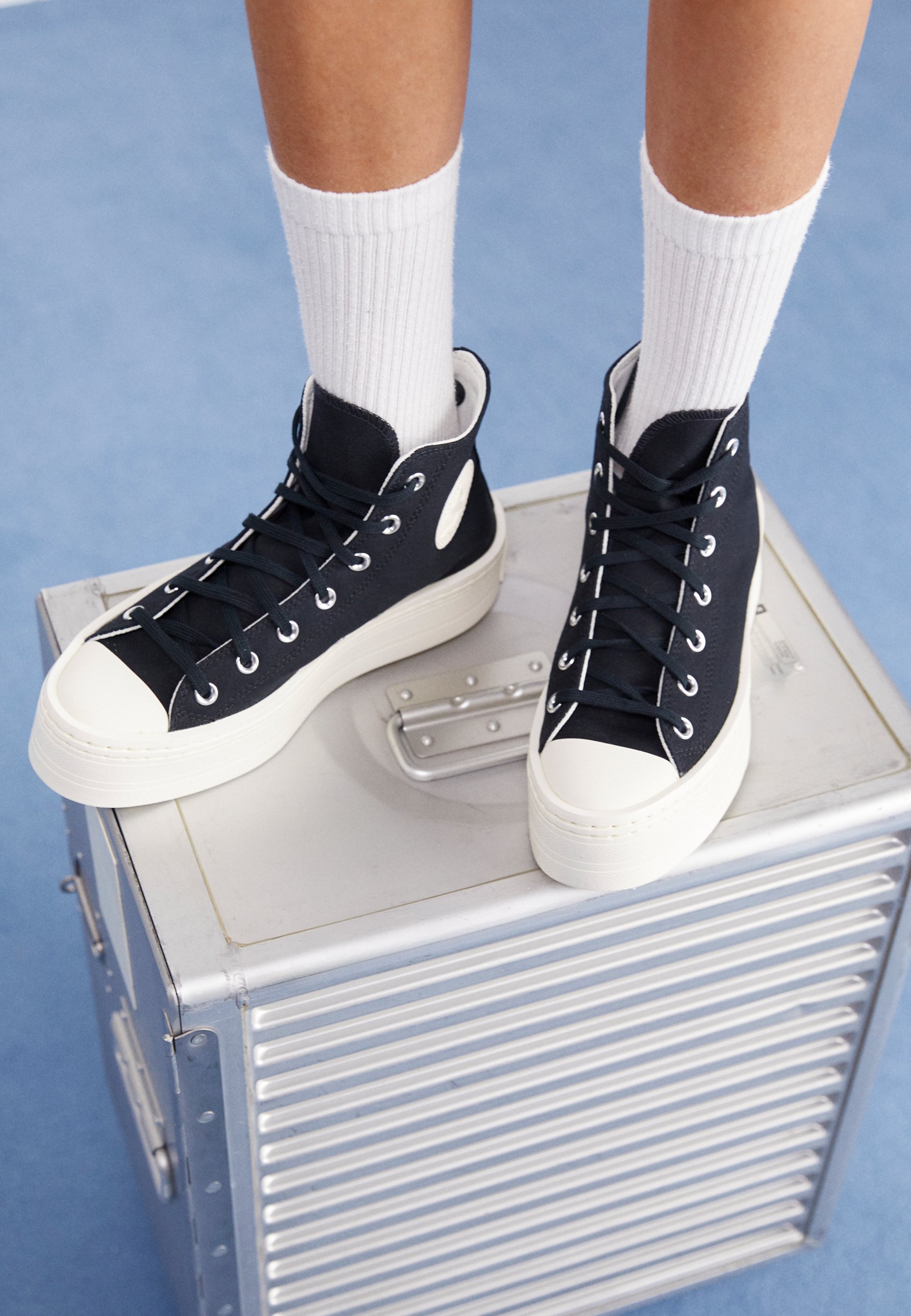 Converse CHUCK TAYLOR ALL STAR MODERN LIFT PLATFORM - High-top trainers - black