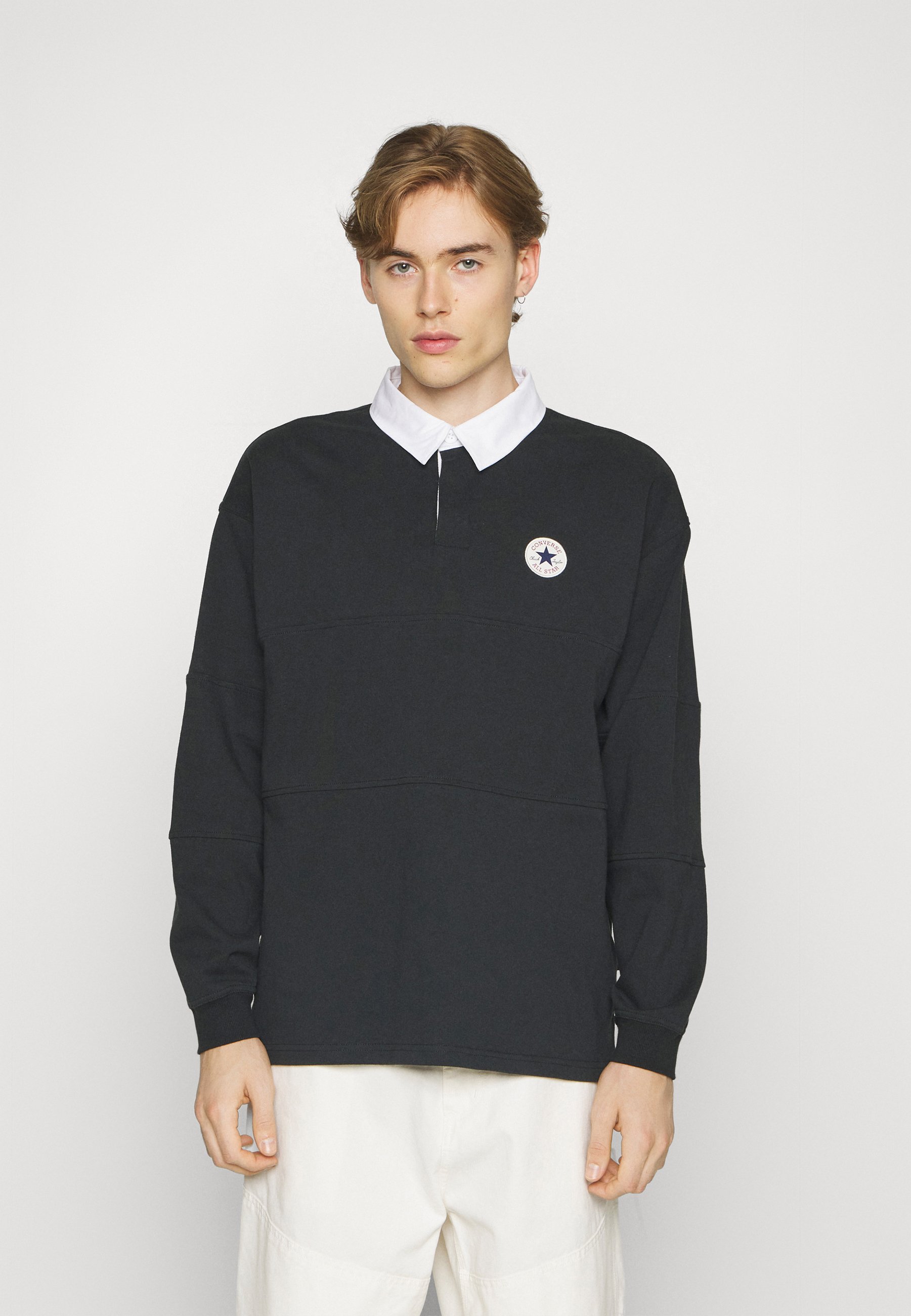 Converse ALL STAR LONG SLEEVE RUGBY - Polo shirt - black