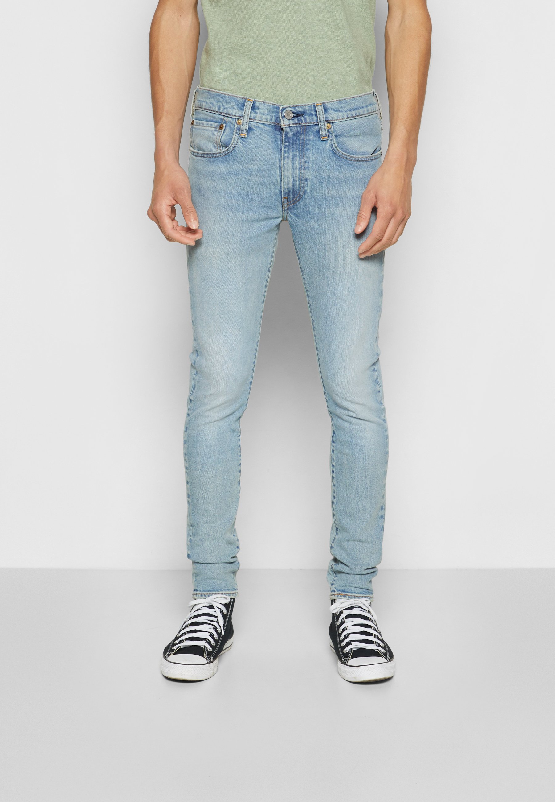 Levi's® SKINNY TAPER - Jeans Skinny Fit - medium indigo worn in/light-blue denim
