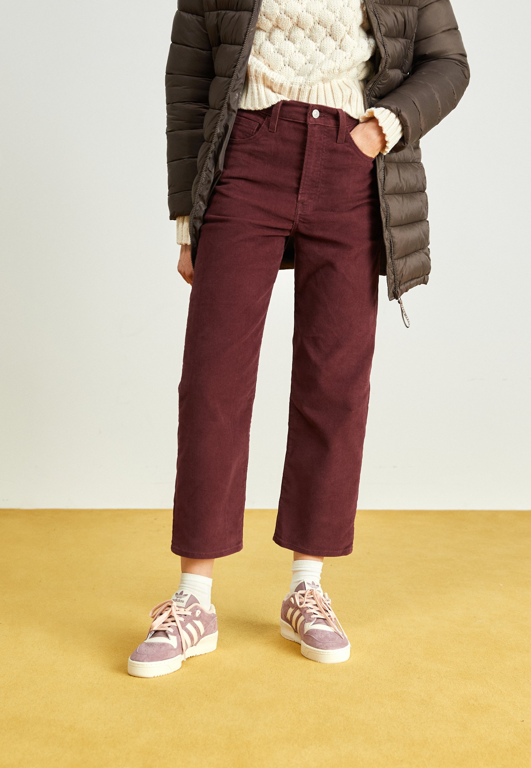 Levi's® CAGE STR ZIP ND - Trousers - decadent chocolate/dark brown