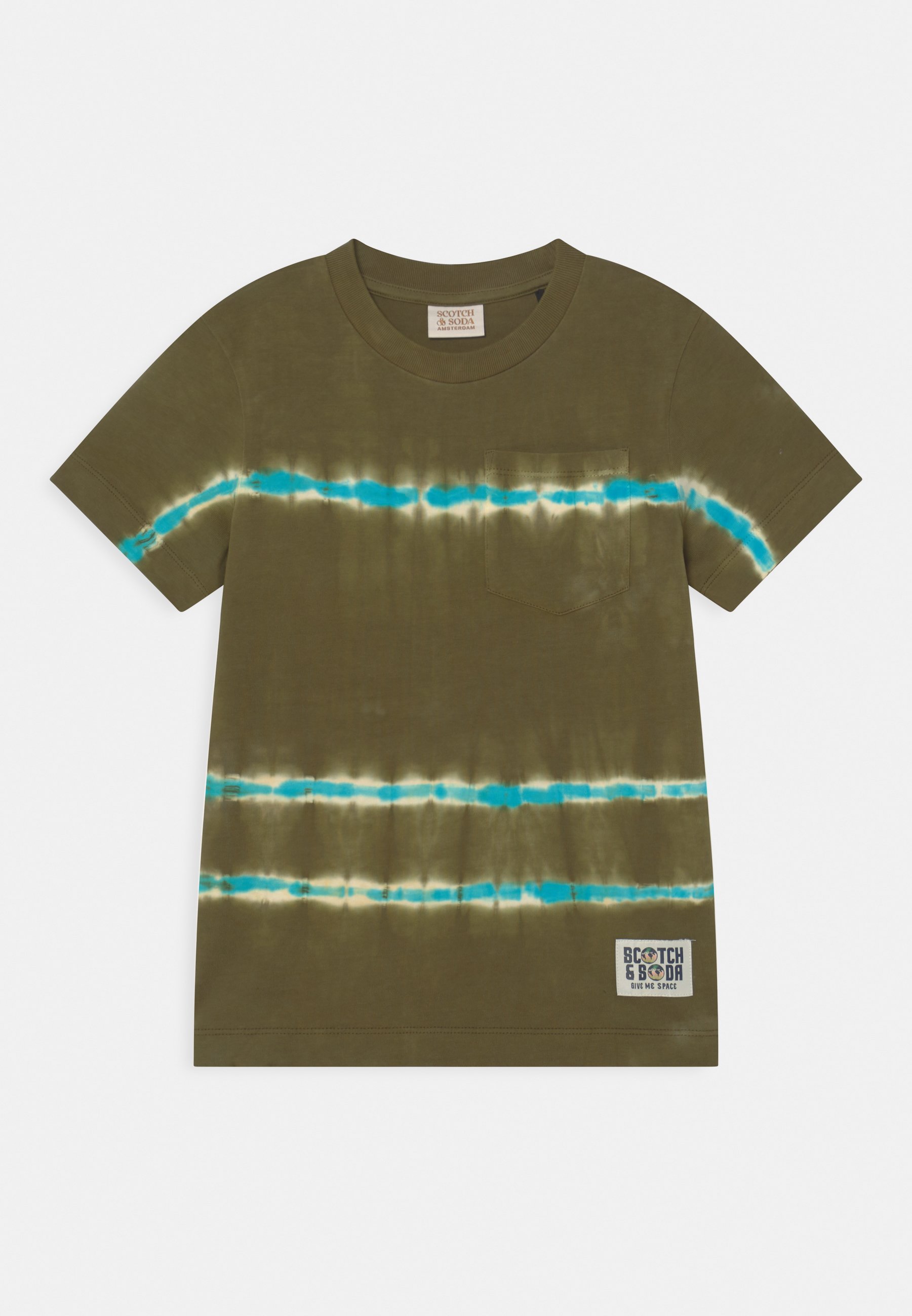Scotch & Soda RELAXED-FIT SHORT SLEEVE TIE-DYE UNISEX - Print T-shirt - green