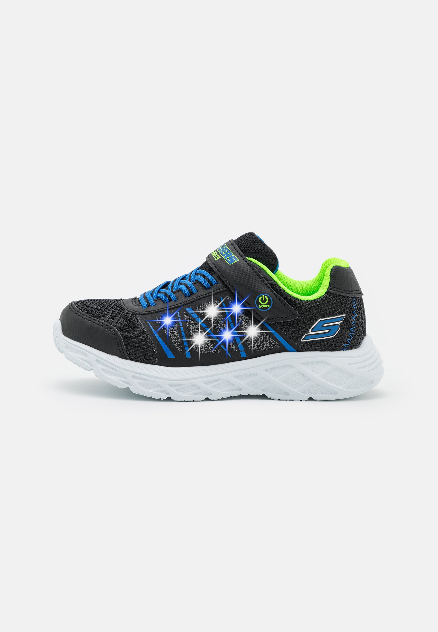 Skechers DYNAMIC FLASH - Trainers - black/blue/lime/black