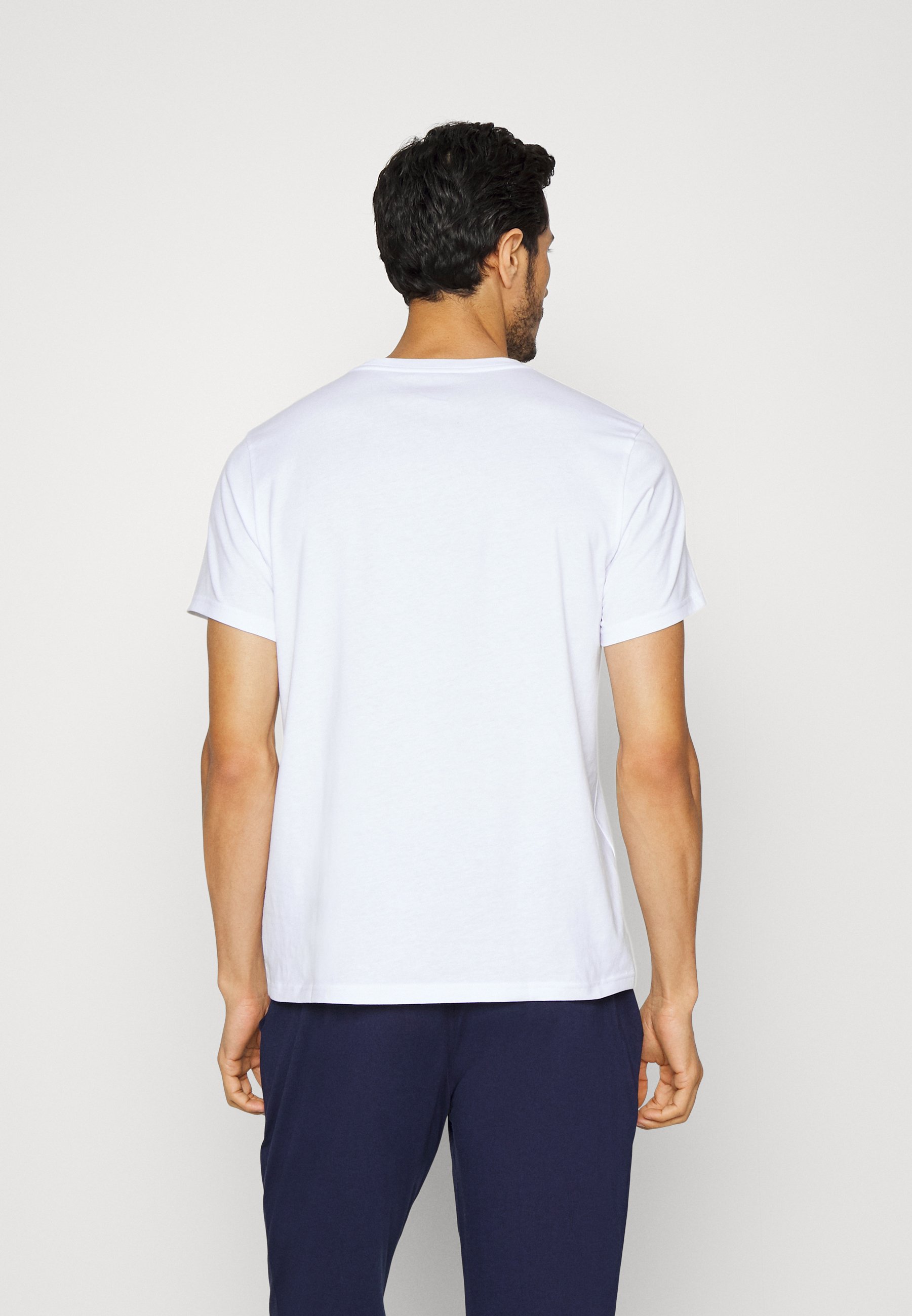 Polo Ralph Lauren TOP - Pyjama top - white/dark blue