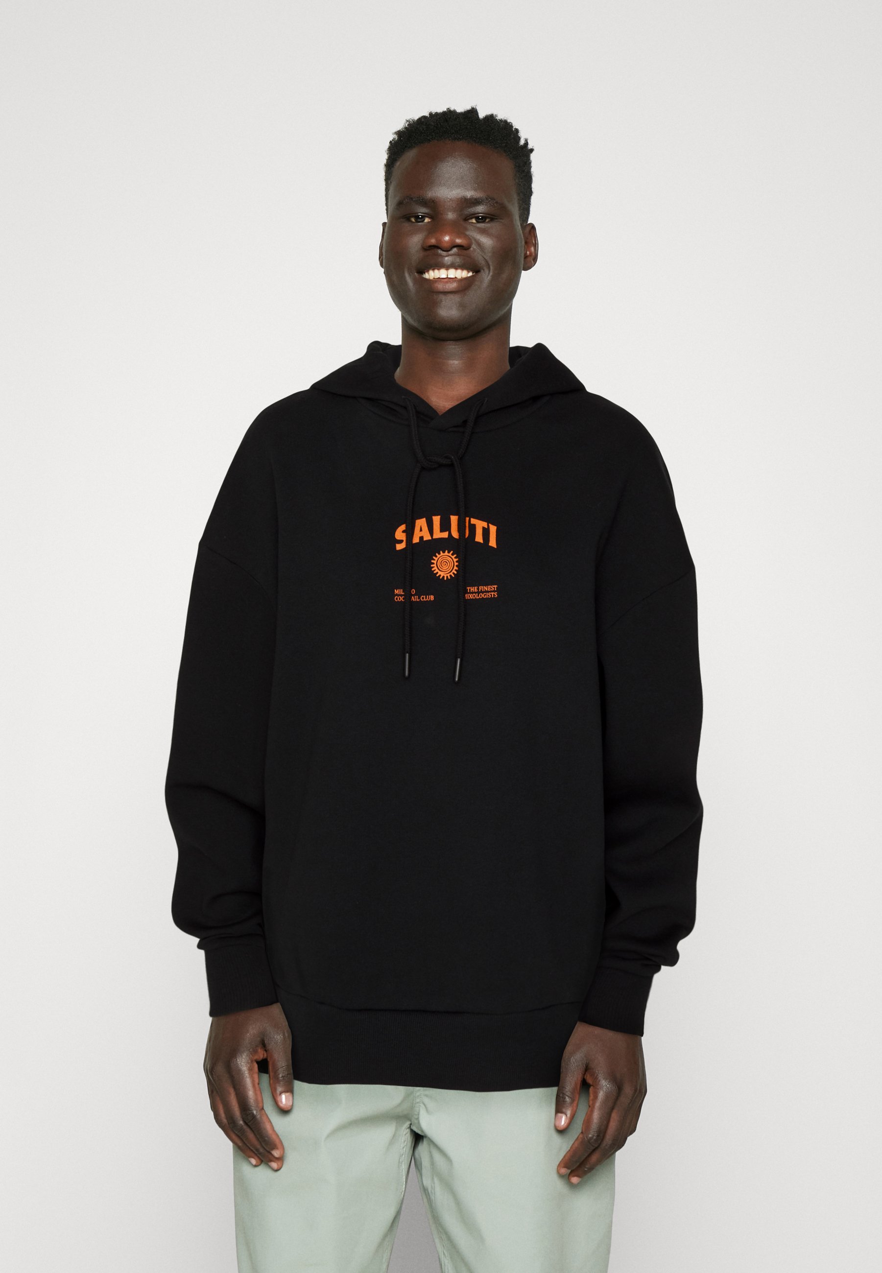 Jack &Jones JORSALUTI HOOD UNISEX - Sweatshirt - black