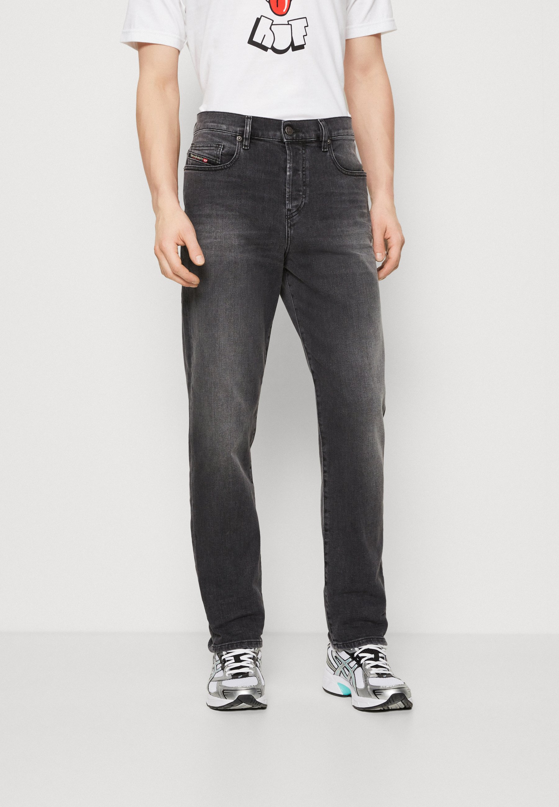 Diesel VIKER - Straight leg jeans - black/gray/black denim