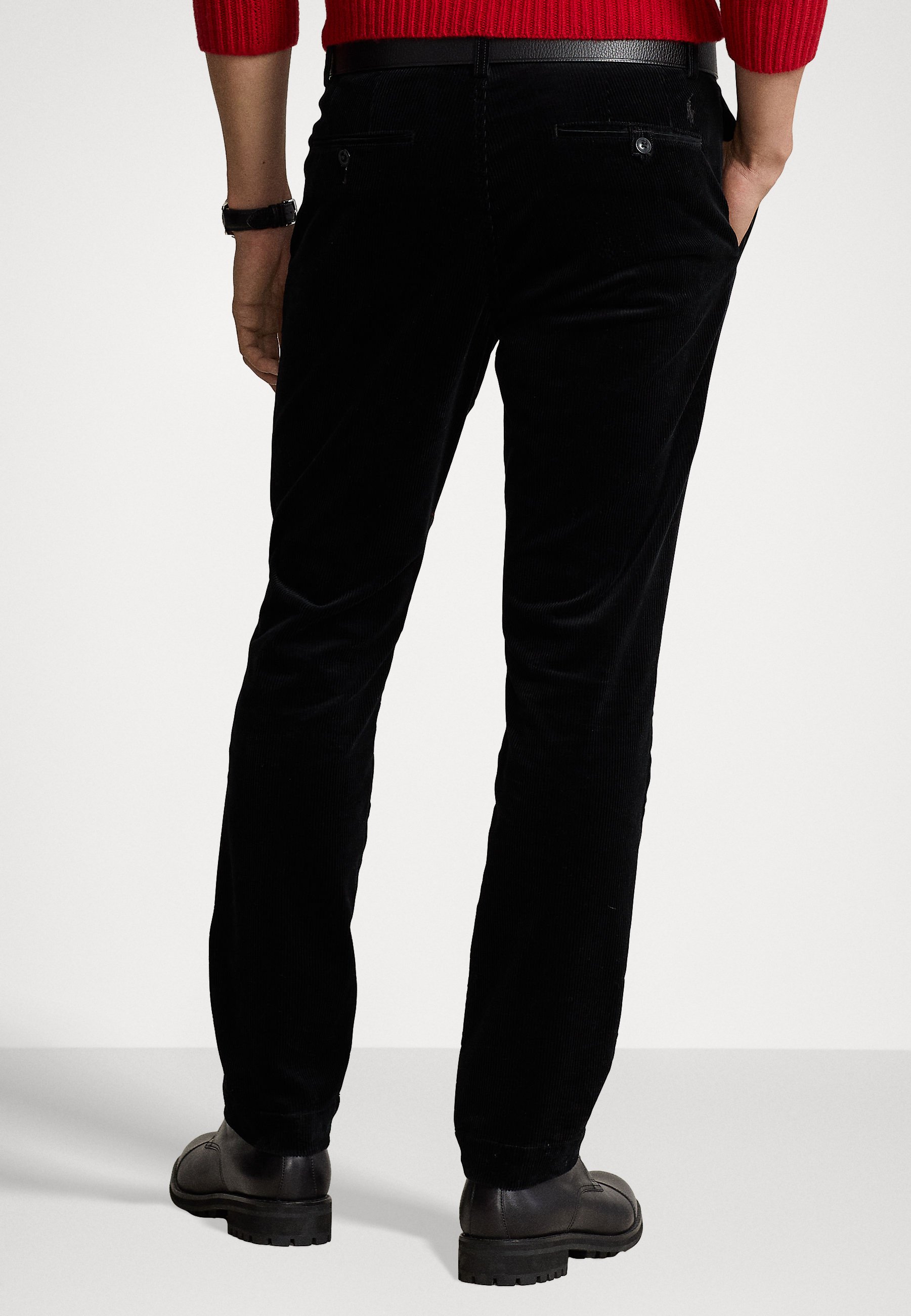 Polo Ralph Lauren FLAT FRONT - Trousers - black