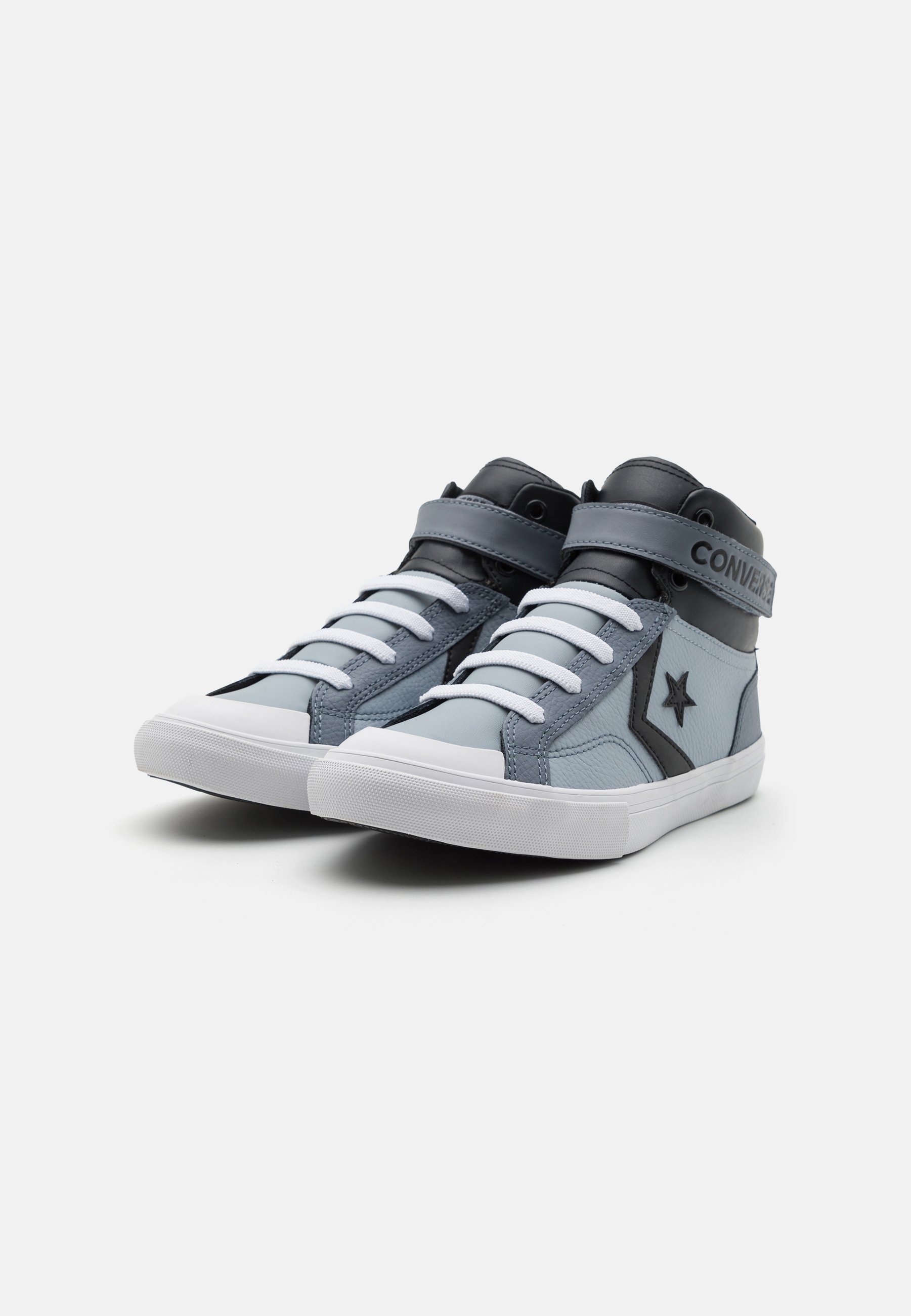 Converse PRO BLAZE STRAP VINTAGE ATHLETIC TEENS UNISEX - High-top trainers - heirloom silver/black/white/light blue