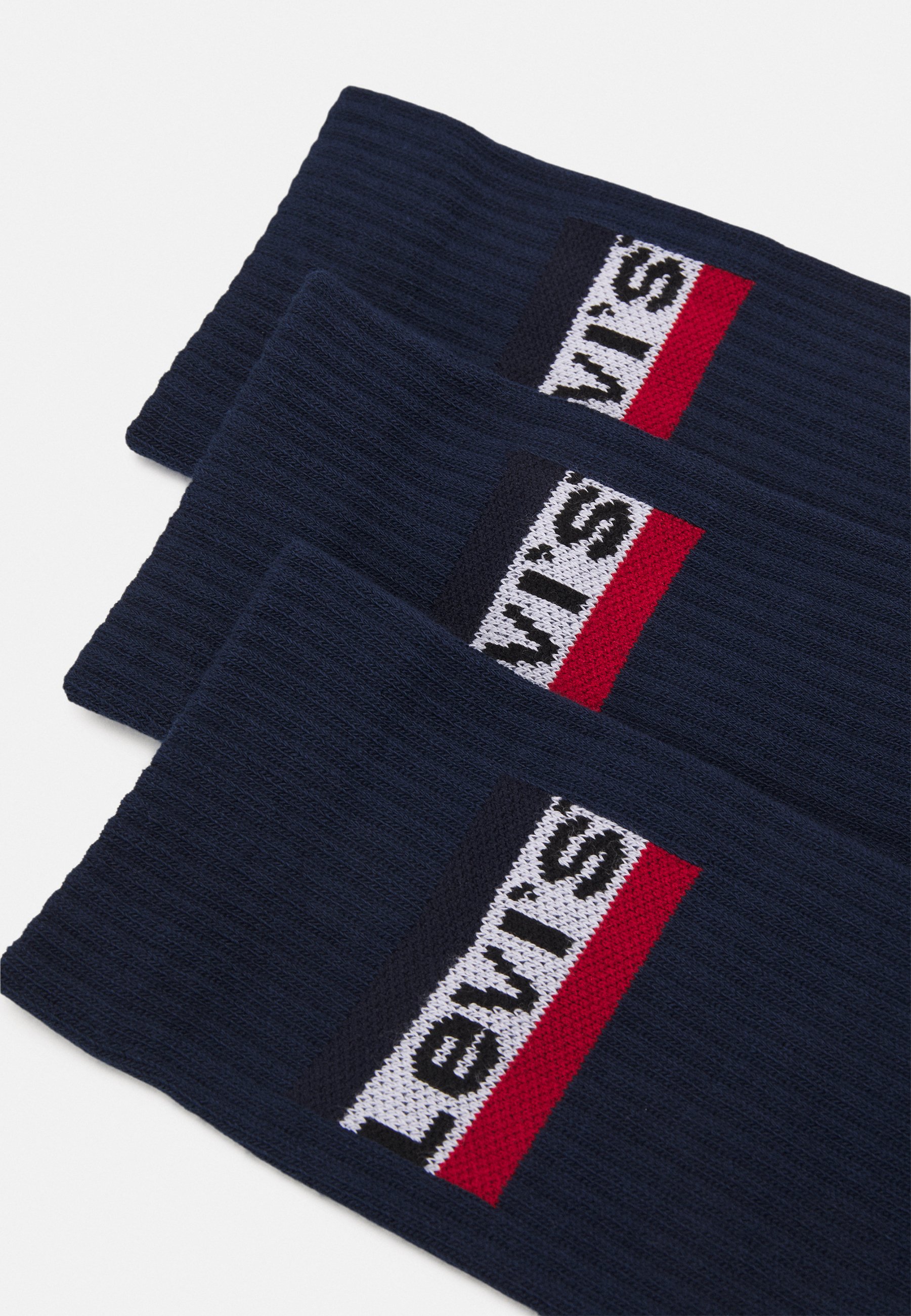 Levi's® REGULAR CUT LOGO 3PACK - Socks - dress blue/blue