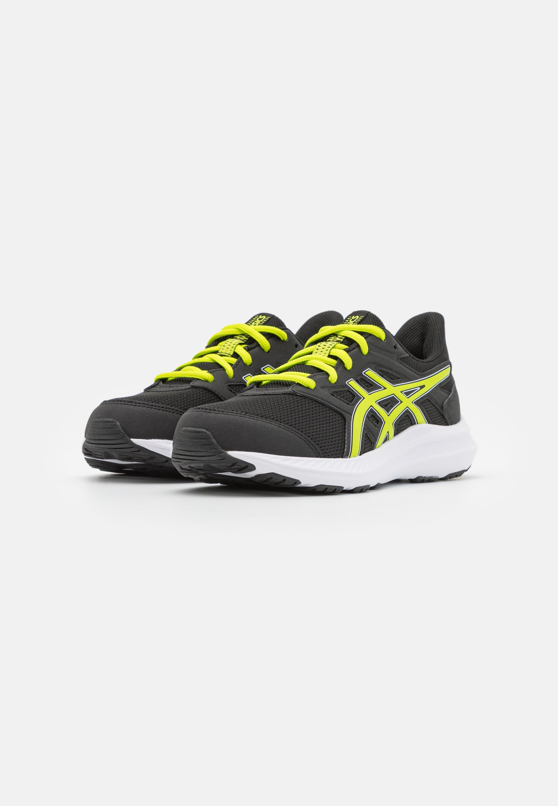 ASICS JOLT 4 UNISEX - Neutral running shoes - black/lime zest/black