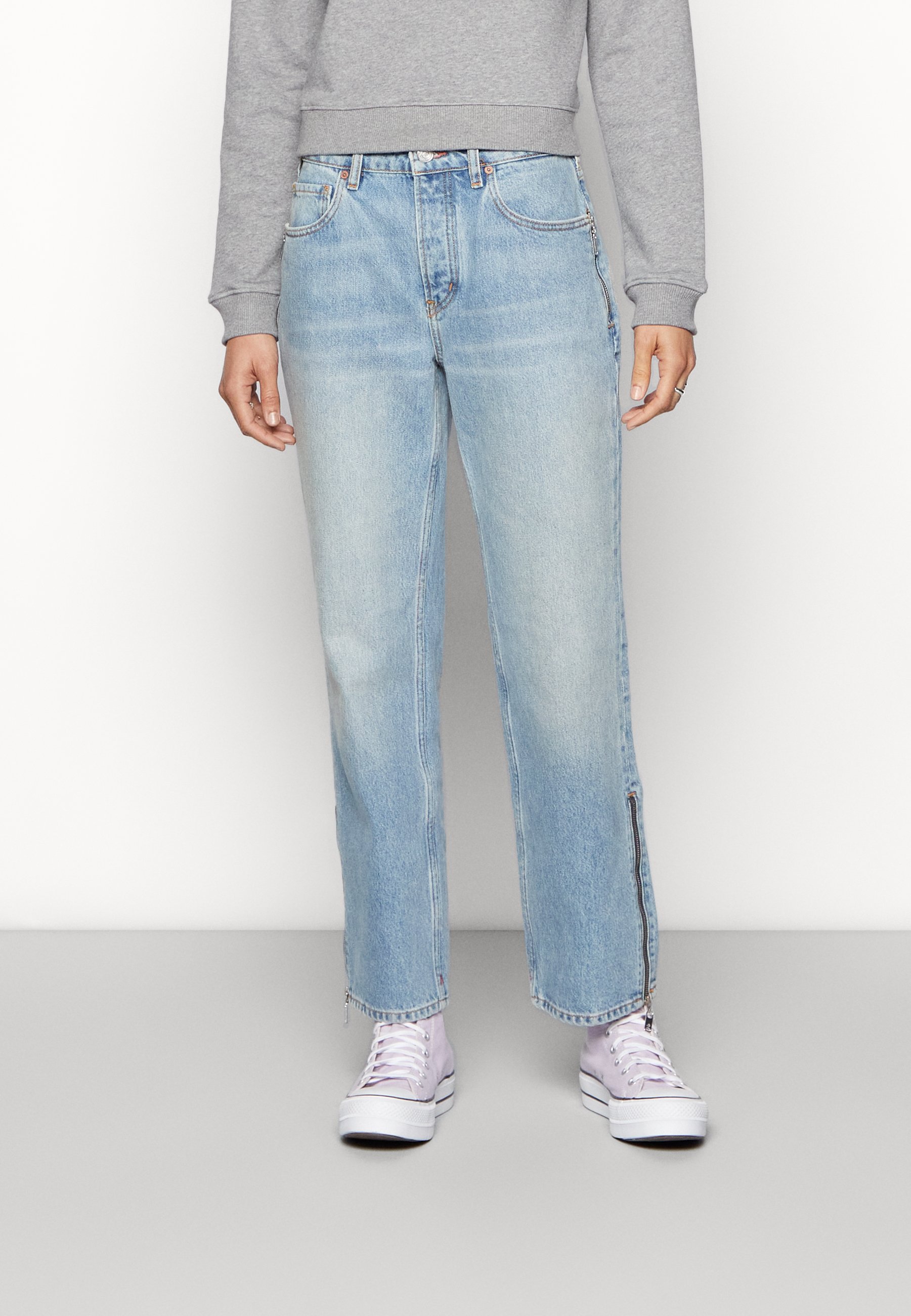 Scotch & Soda THE SKY STRAIGHT - Straight leg jeans - zip it up/light-blue denim